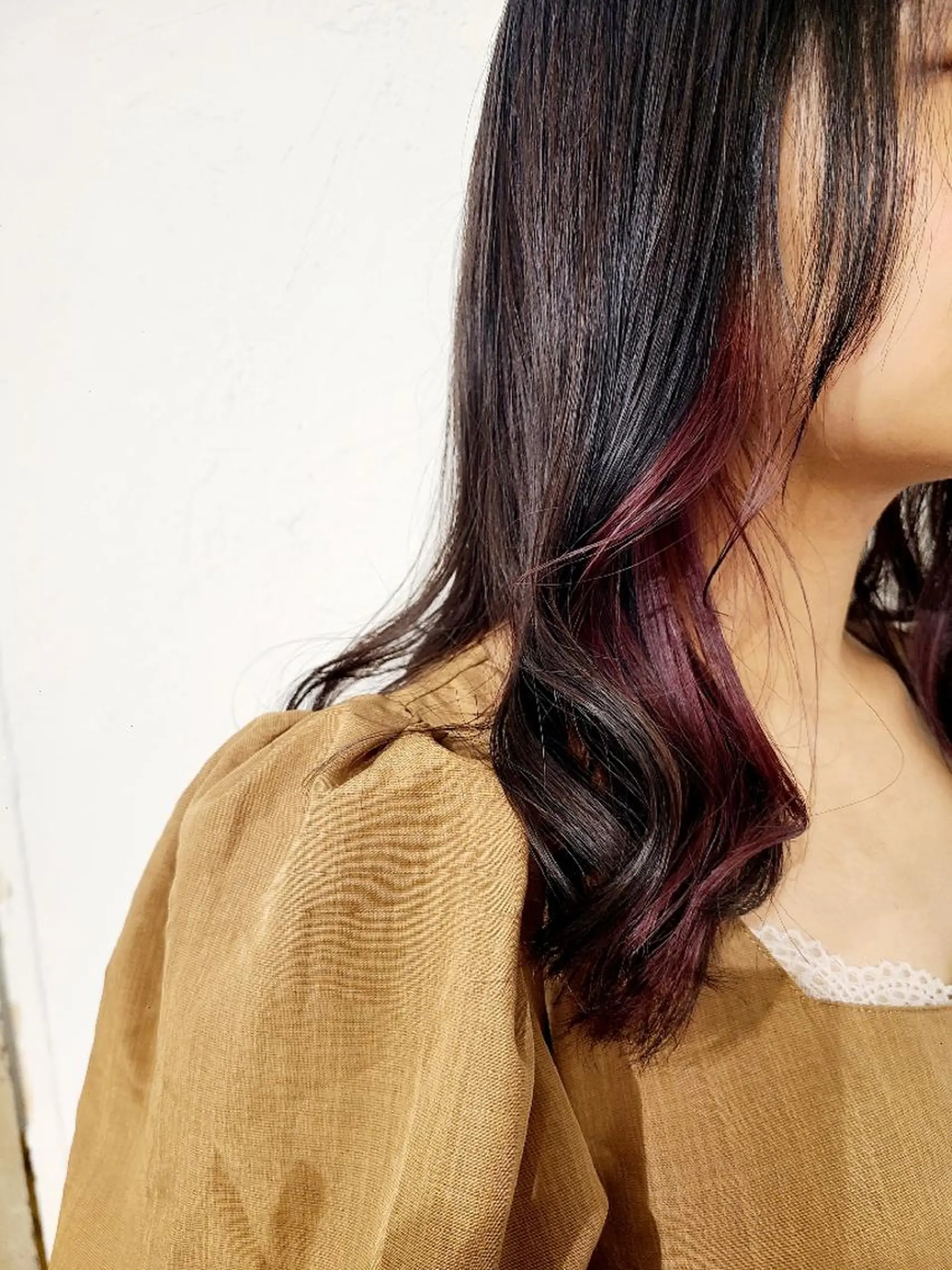 セミロング カラー ブリーチ SFIDA あいりのヘアスタイル