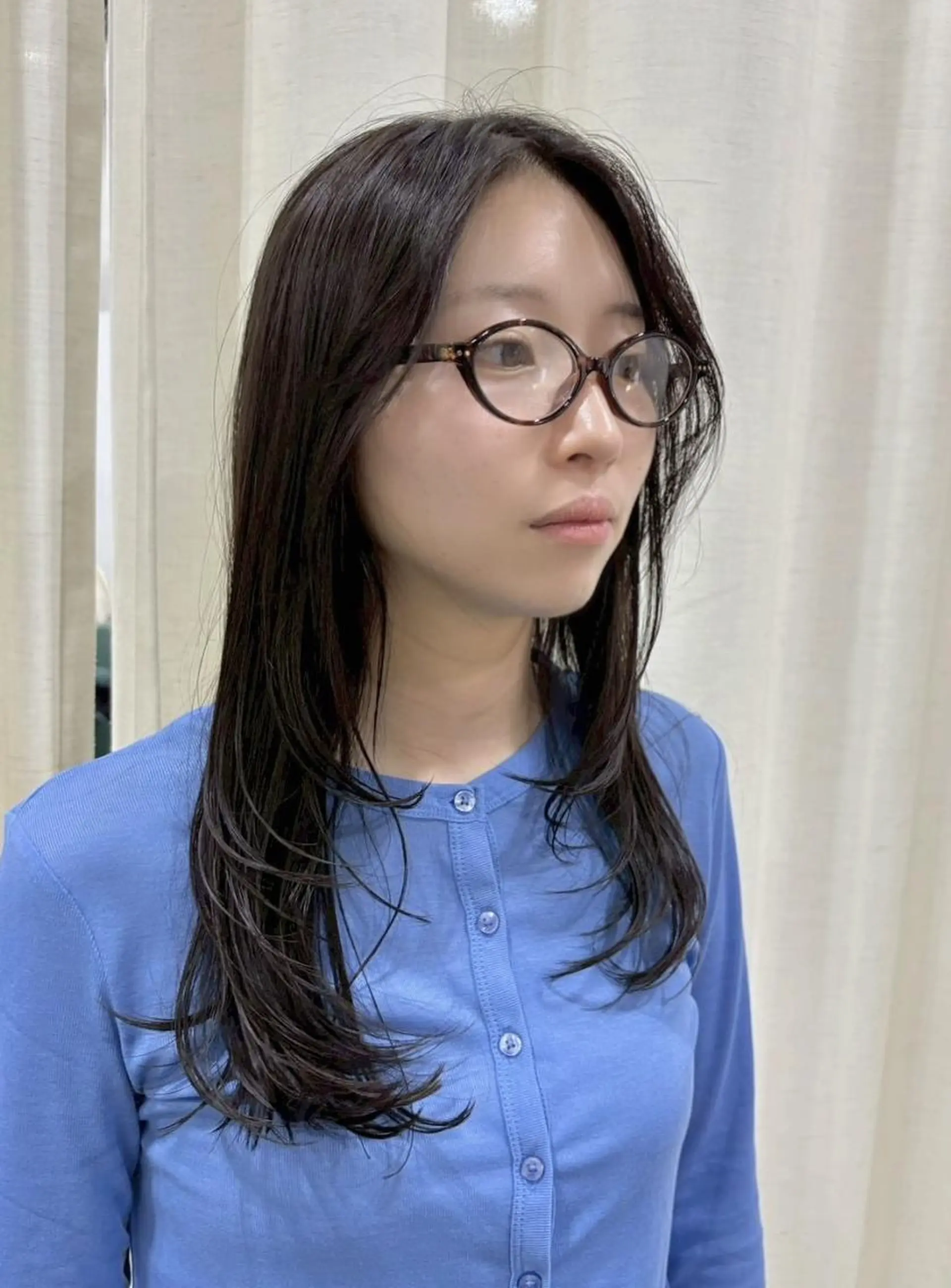 カラー ブラウンカラー ダークブラウン カット ヘアカラー トリートメント EDAME熊谷☘️ クラカミ　レンのヘアスタイル