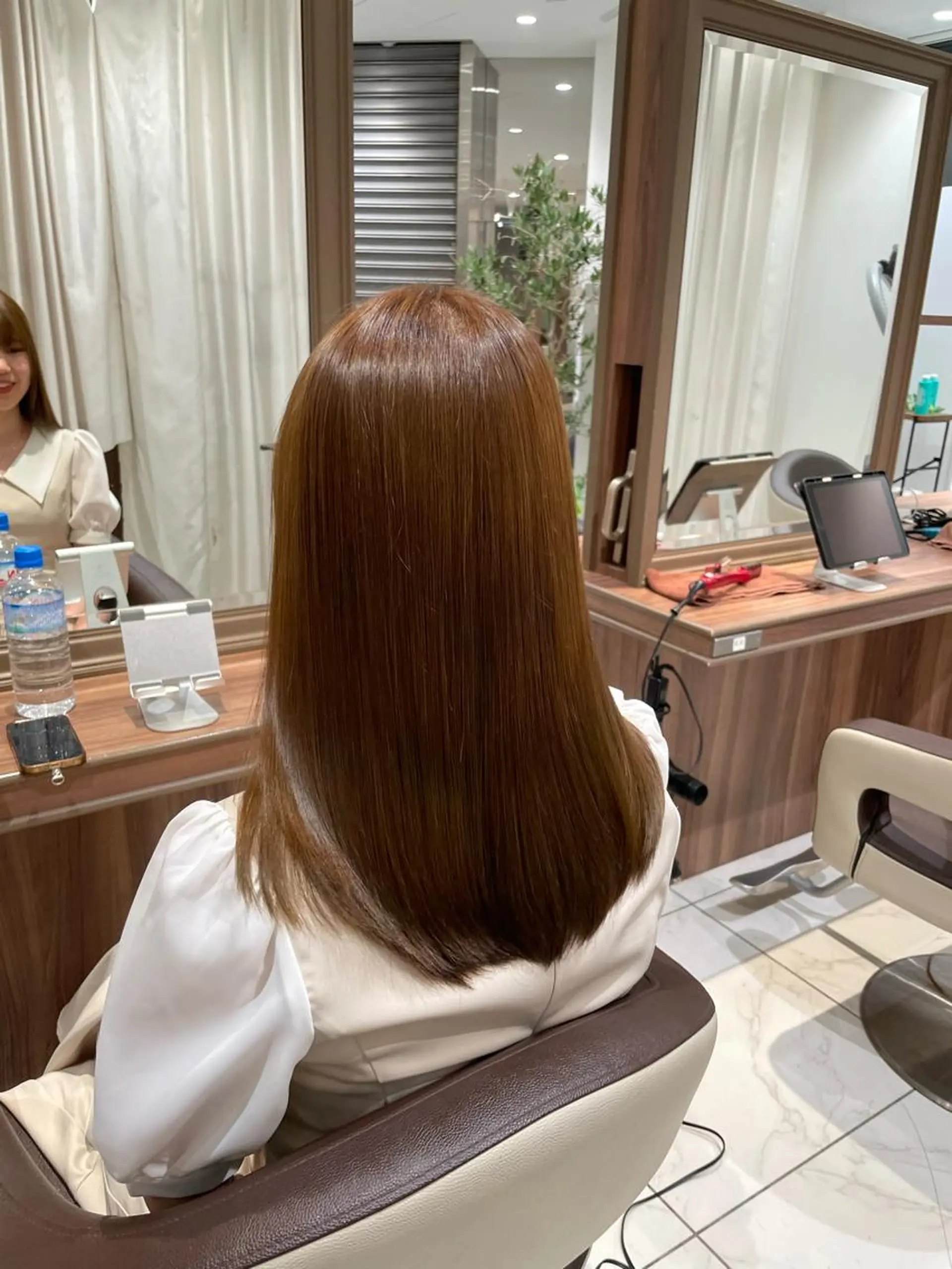 セミロング カラー ヘアアレンジ 髪質改善 トリートメント 🇰🇷韓国ヘア★ 副店長.쿠리타⭐︎のヘアスタイル