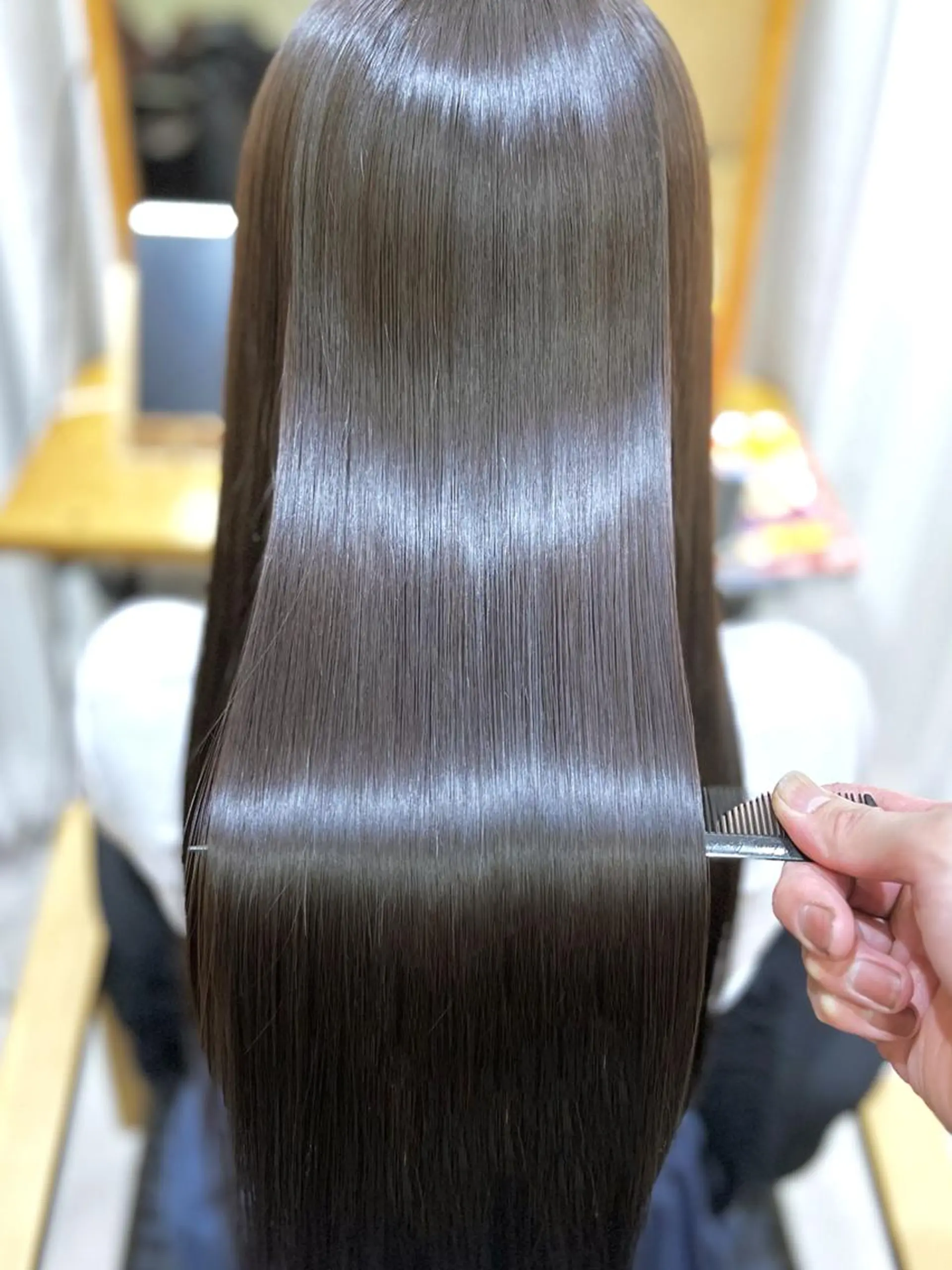 ロング カット ヘアカラー トリートメント 髪質改善＊韓国ヘア＊ レイヤー＊IBUKIのヘアスタイル