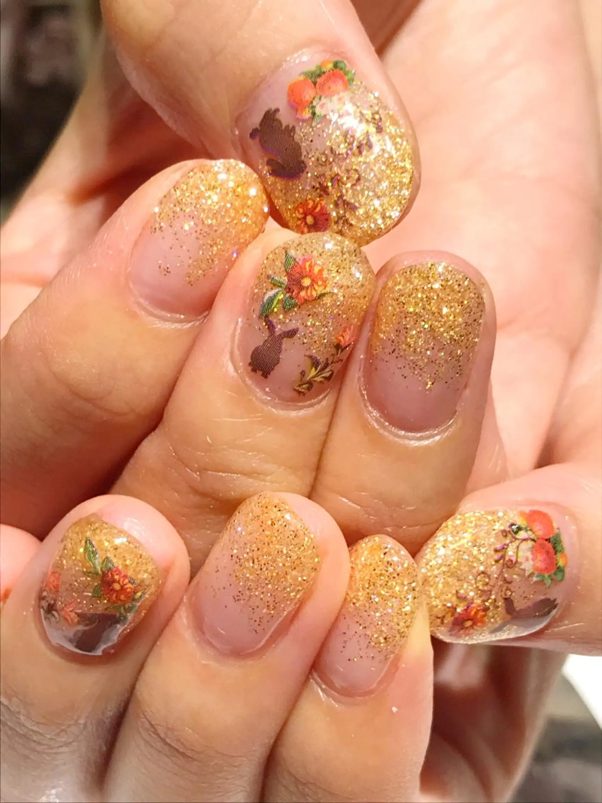 ネイル グラデーション ラメ(グリッター) ラメグラデーション YUN 💅のネイルデザイン