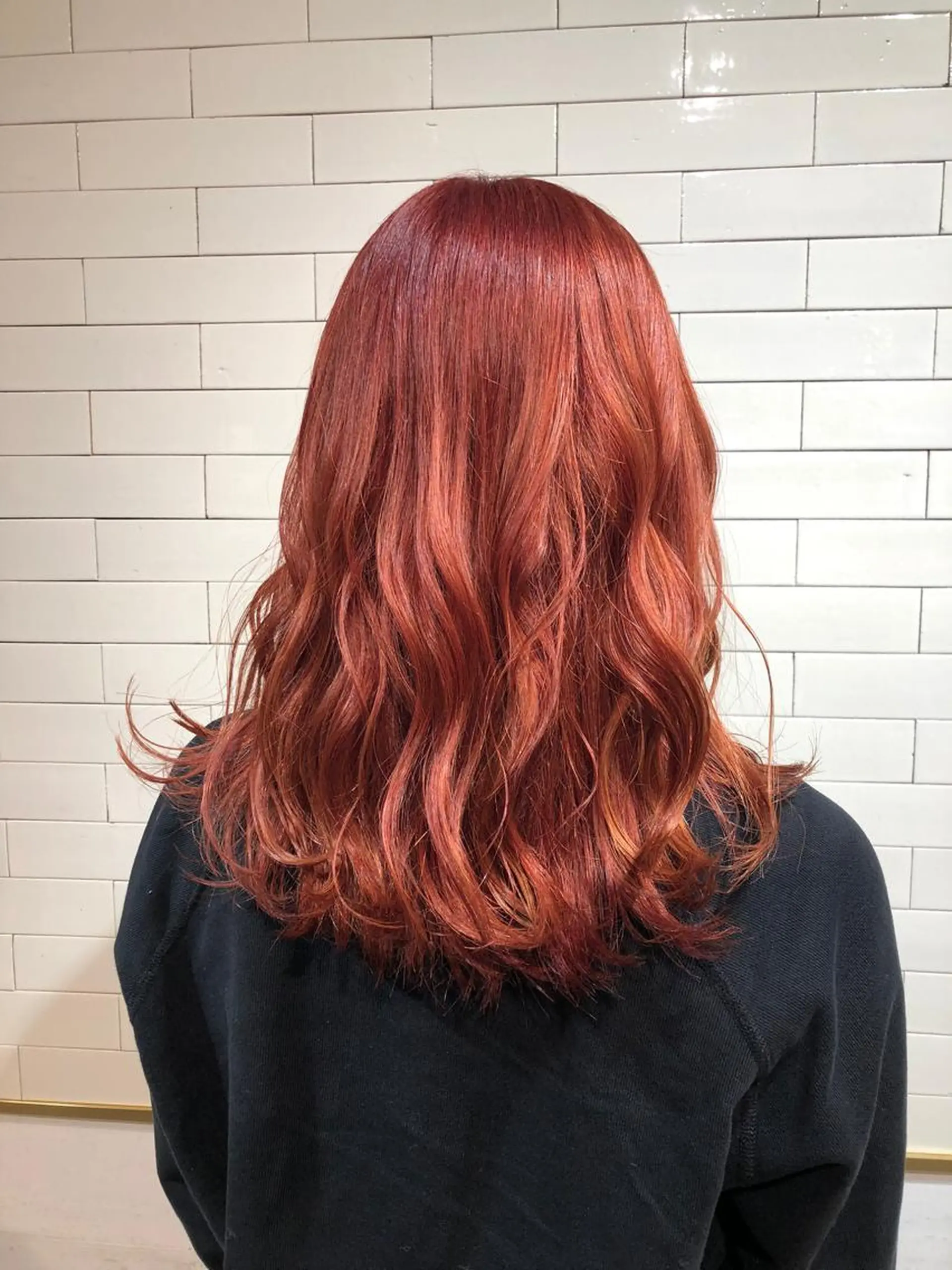 セミロング ヘアカラー トリートメント 髪質改善⌇﻿透明感 カラー⌇﻿川上葵のヘアスタイル