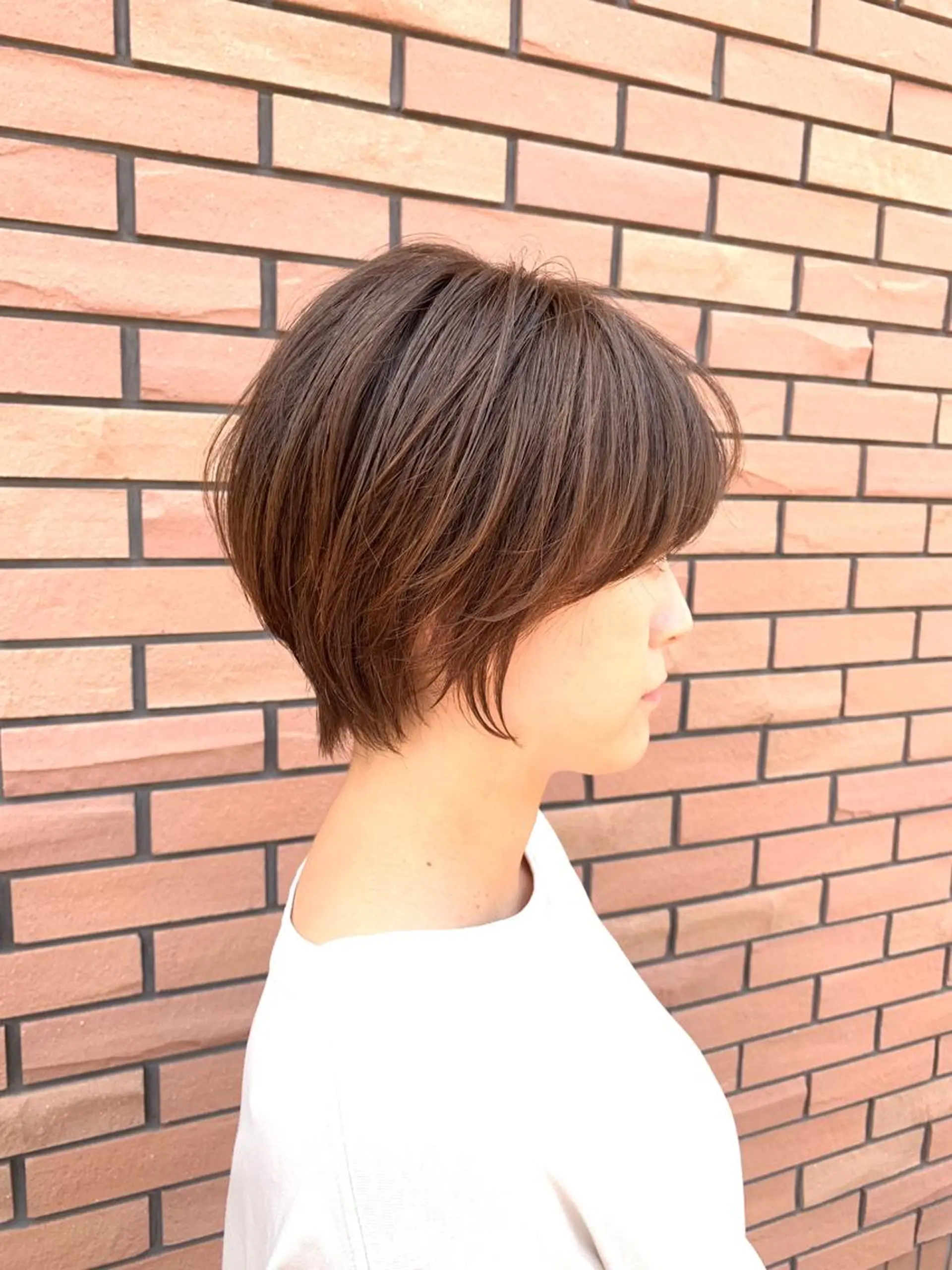 ショート ハイライト ショートヘア カット 縮毛矯正/白髪ぼかし ショートボブ/鈴木のヘアスタイル