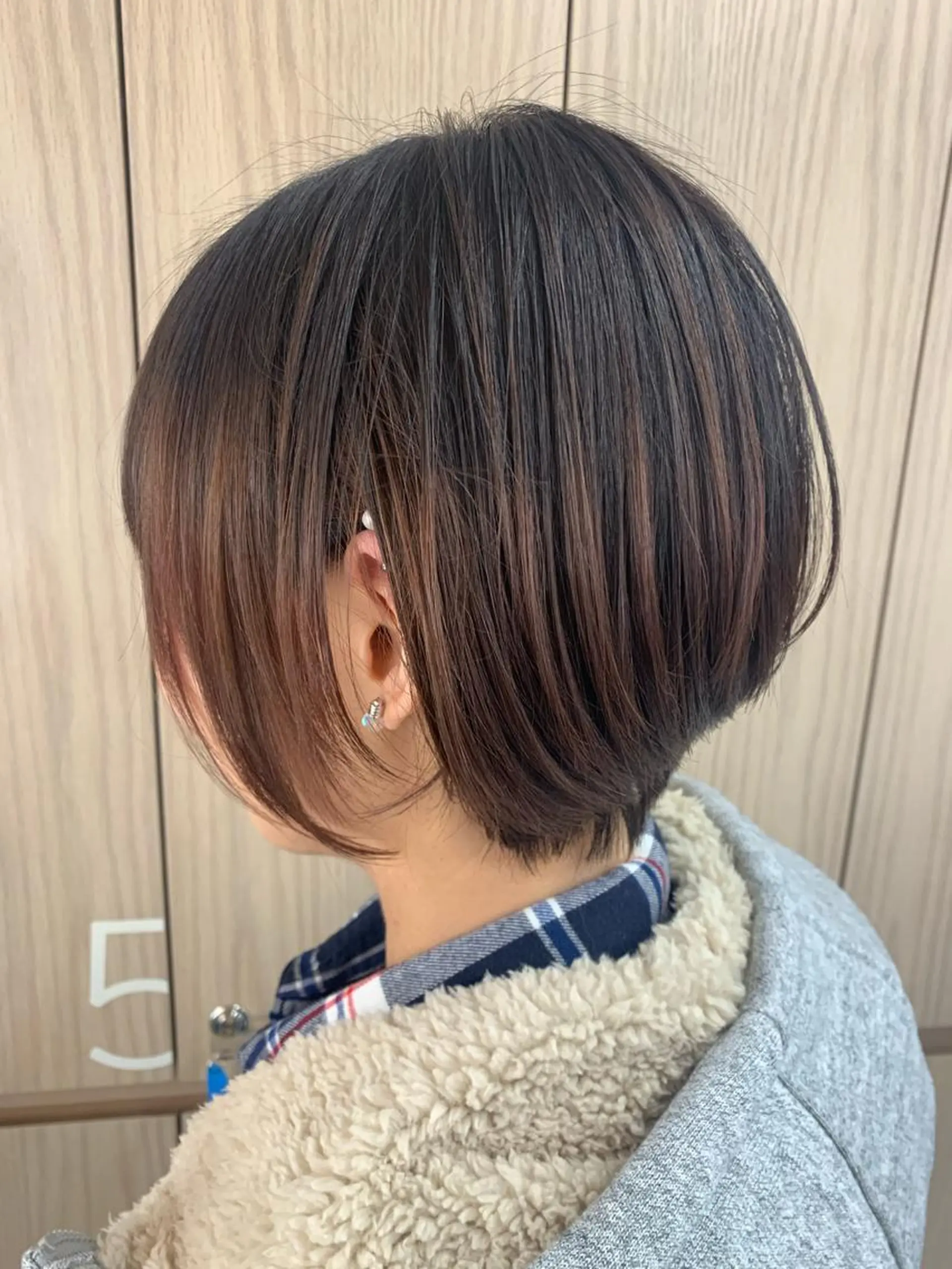 ショート カラー バレイヤージュ ハイライトカラー ハイライト レイヤーカット ショートヘア 銀座/美髪縮毛矯正 /髪質改善/山本翔華のヘアスタイル