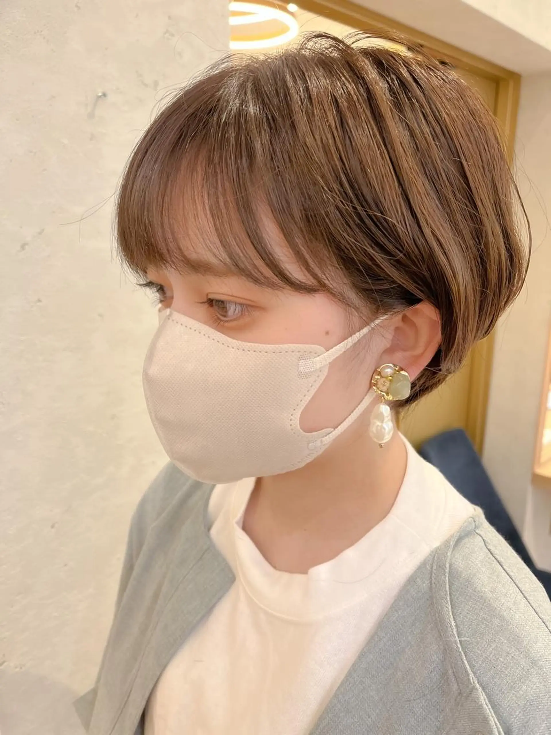 ショート カラー ショートヘア カット ヘアカラー トリートメント 透明感カラー│ レイヤーヘア中居美樹のヘアスタイル