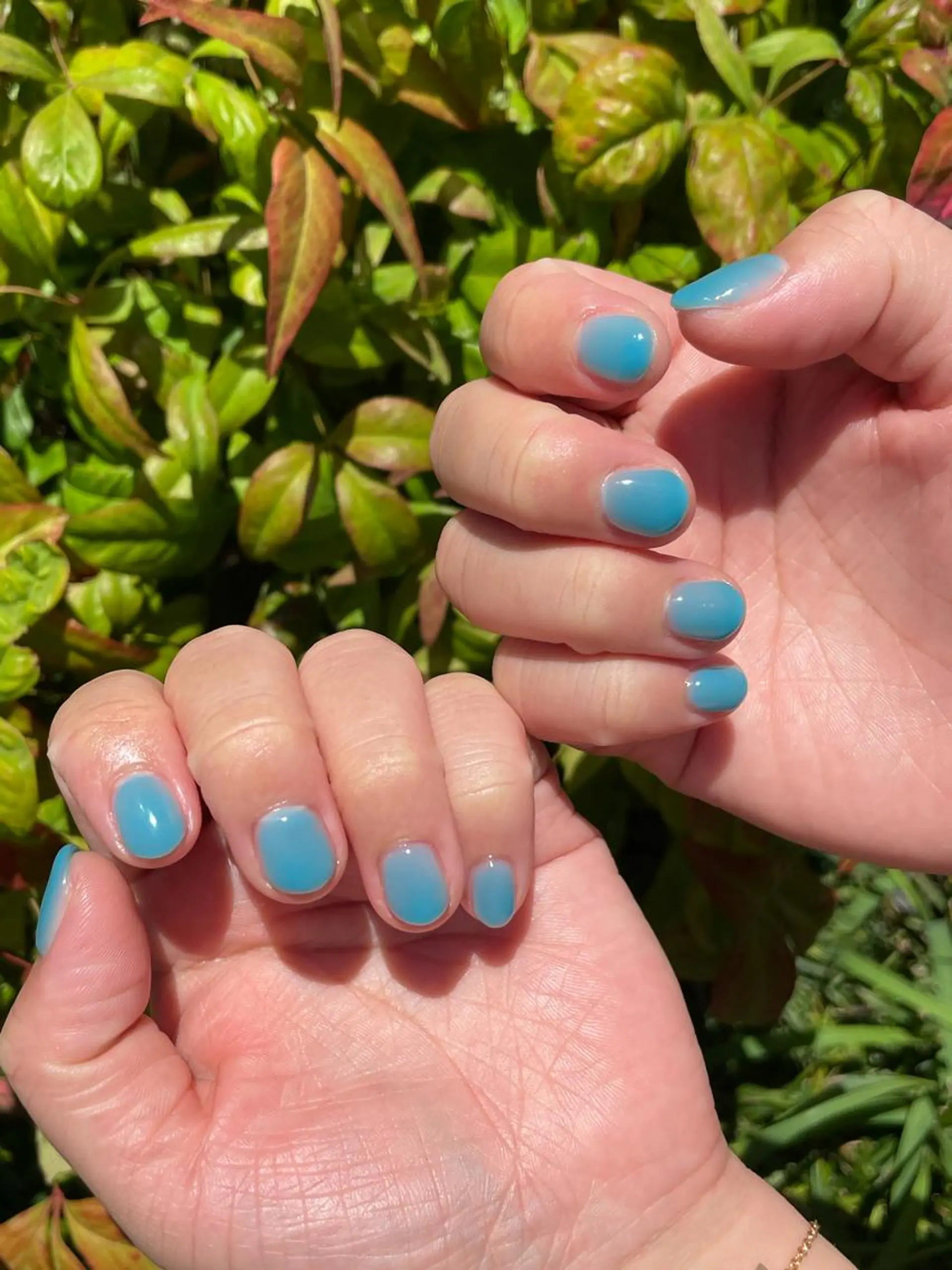 ネイル ブルー ワンカラーネイル maison de charme Beauté所属・Beaute IORIのネイルデザイン