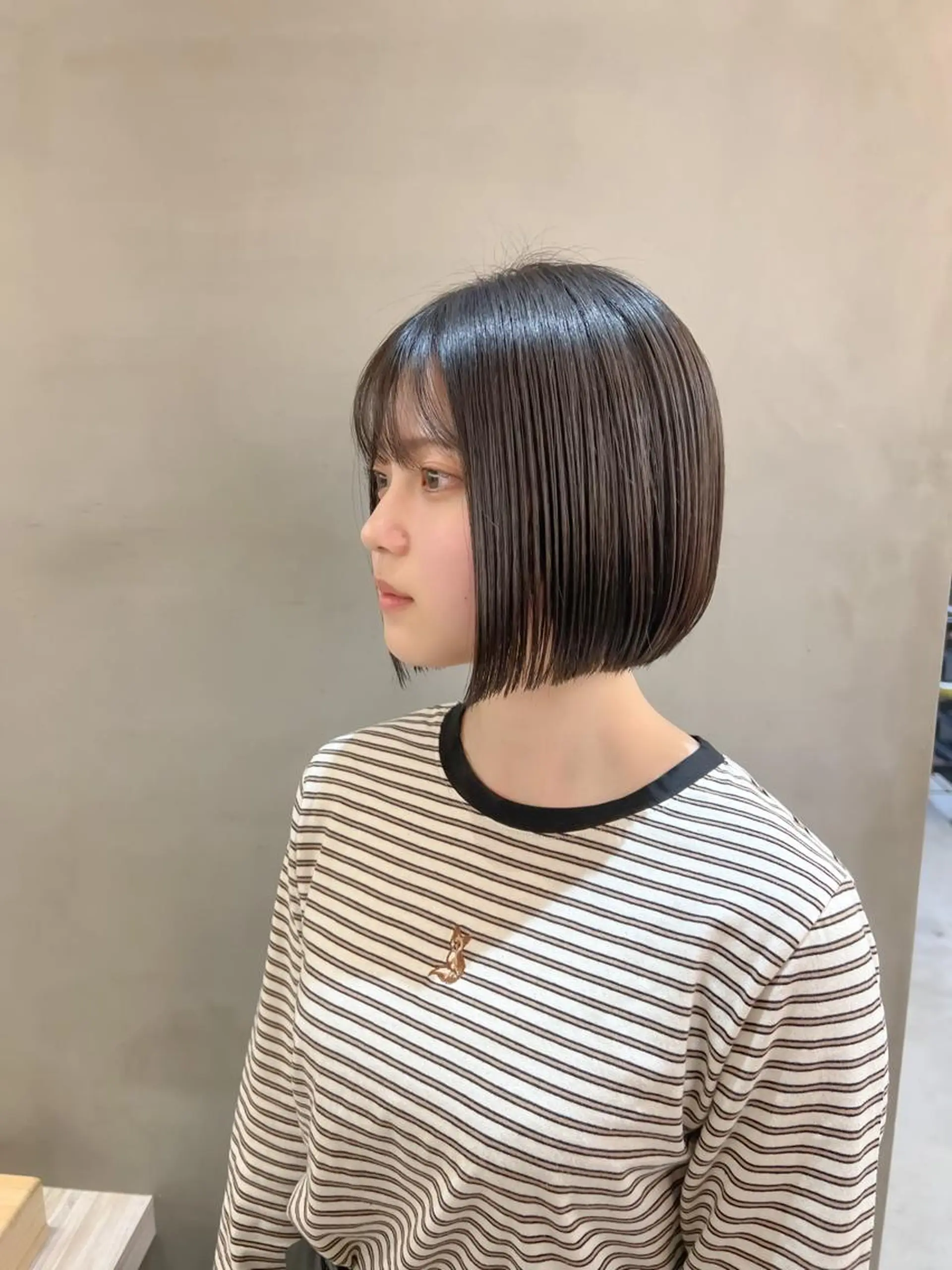 ショート カット ヘアカラー トリートメント ボブ/縮毛矯正 髪質改善/もえるのヘアスタイル