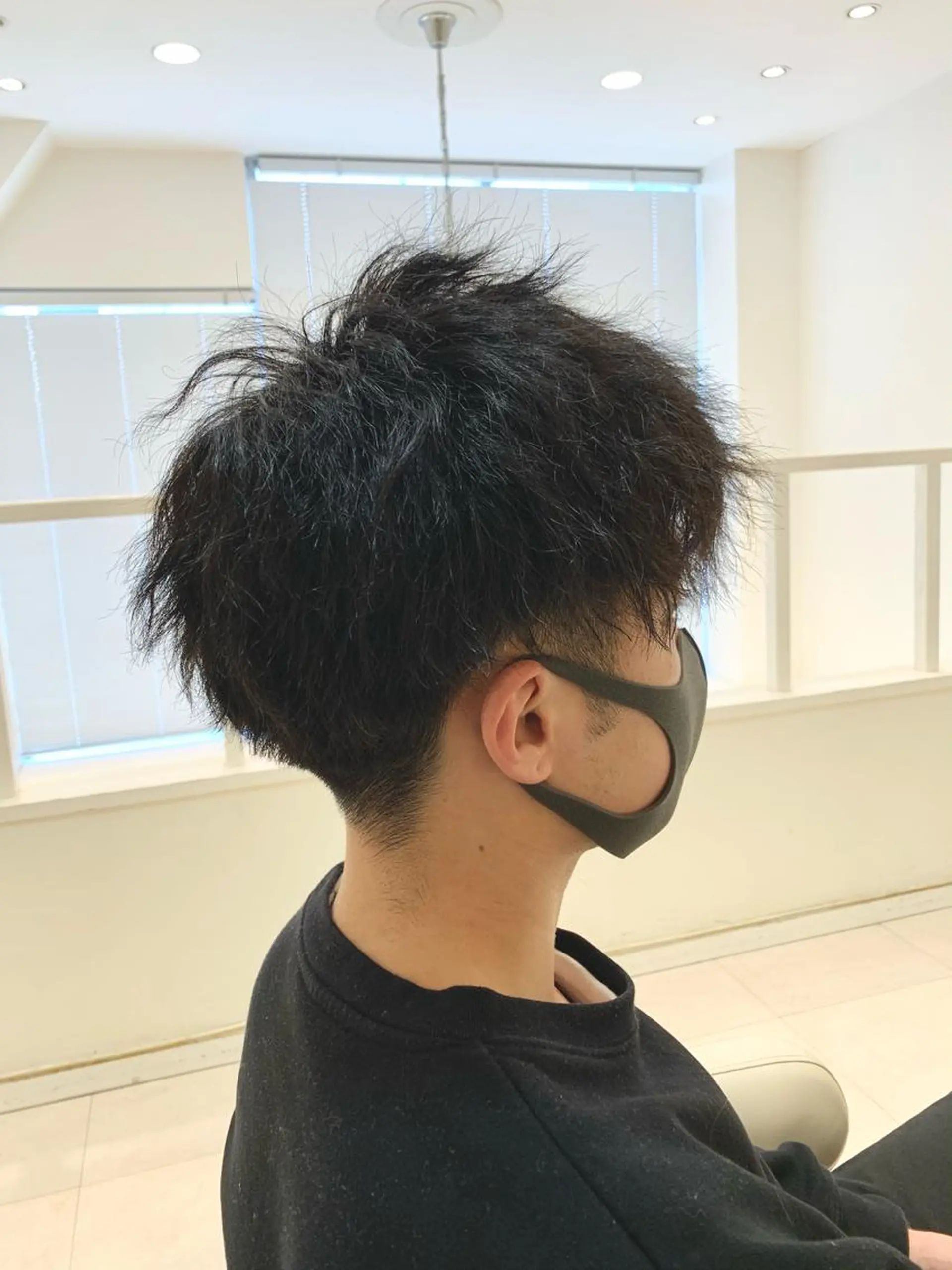 ショート パーマ メンズ メンズパーマ ストレートパーマ 毛流れが作れる 縮毛矯正/渡部純生のヘアスタイル