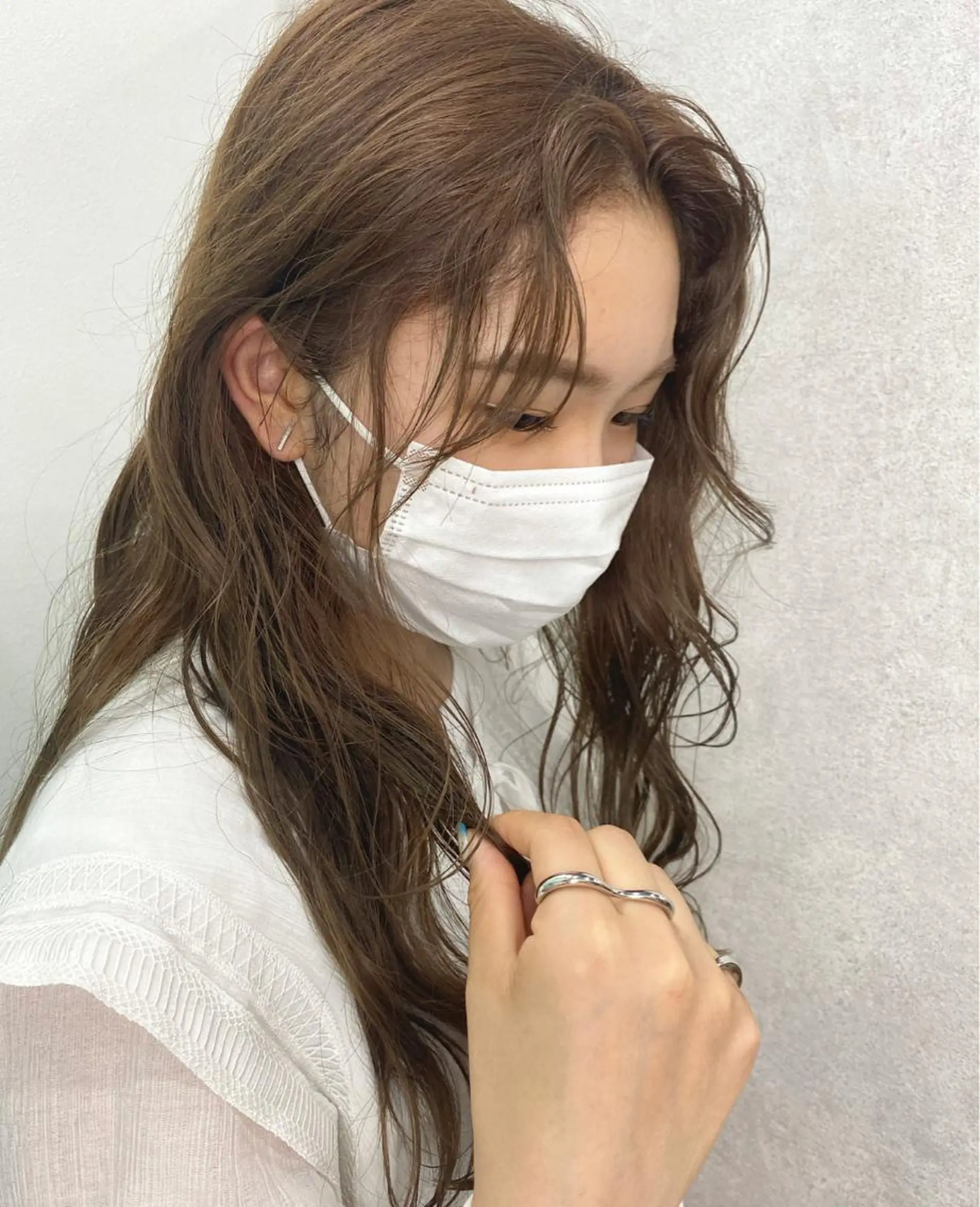 カラー 顔周り🇰🇷韓国 レイヤー/モエのヘアスタイル