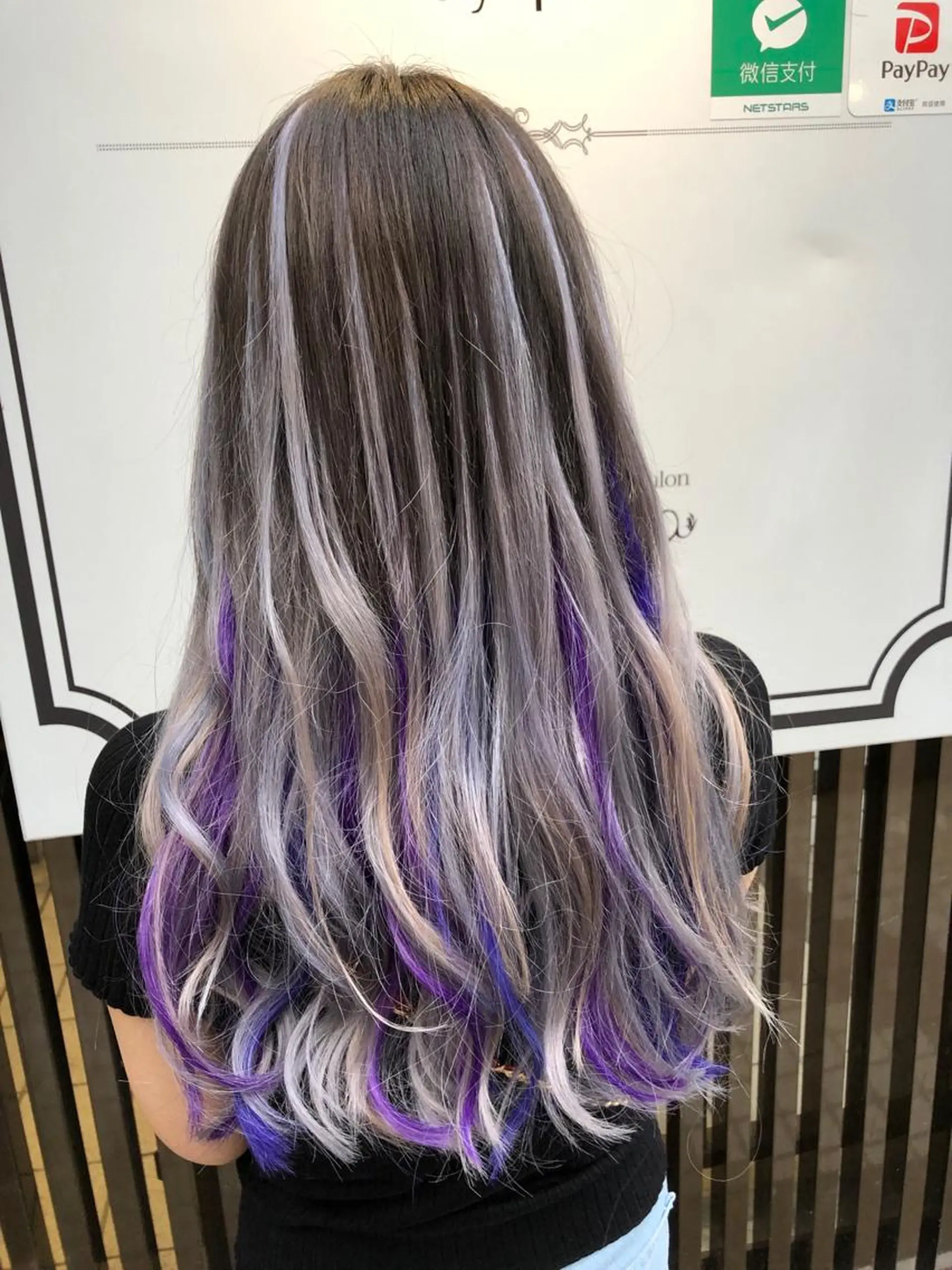 ロング カラー カット ヘアカラー エクステ シールエクステ×美髪 改善/ヨシモトカンジのヘアスタイル