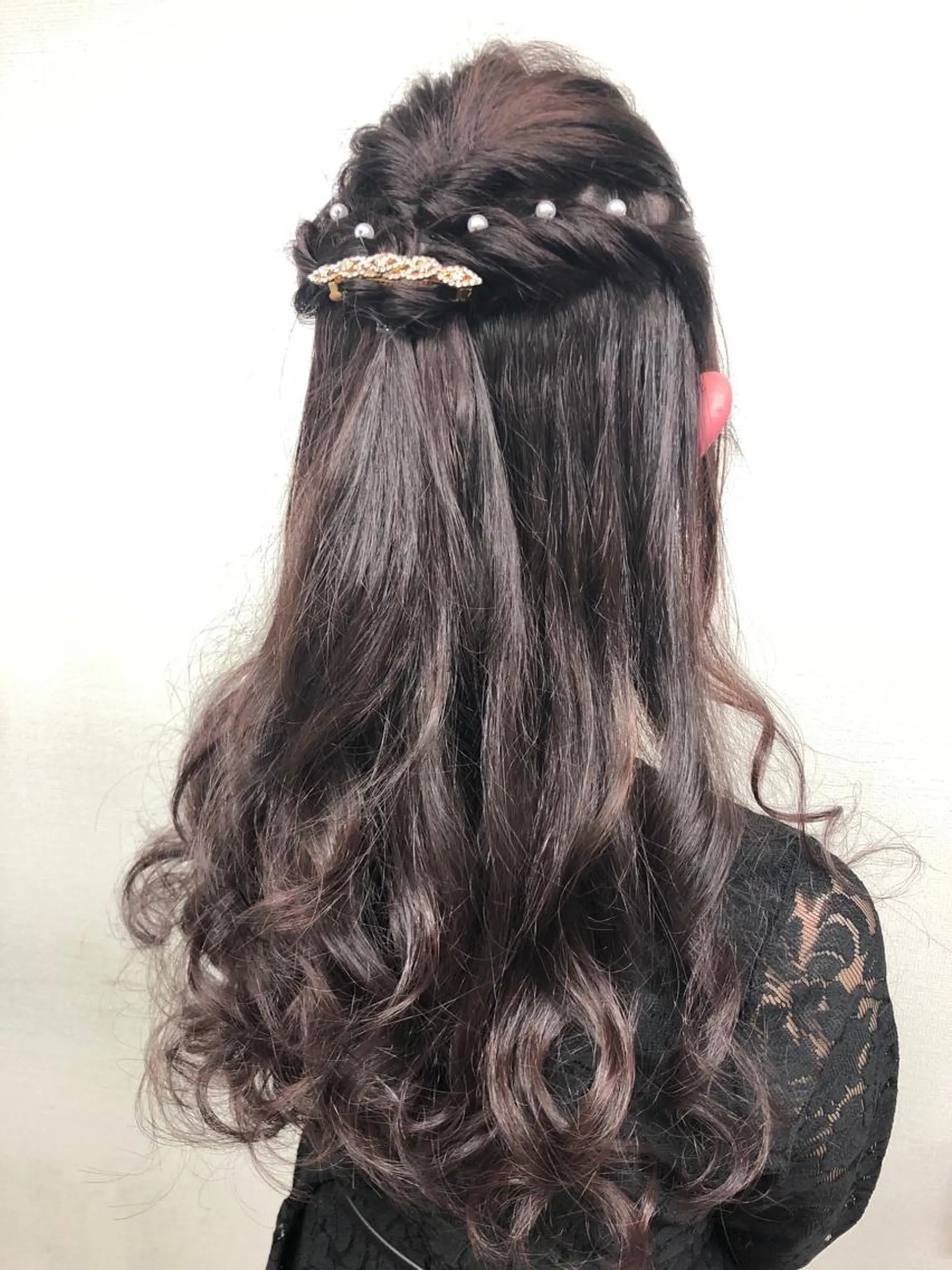 ヘアアレンジ ハーフアップ こやま りほのヘアスタイル