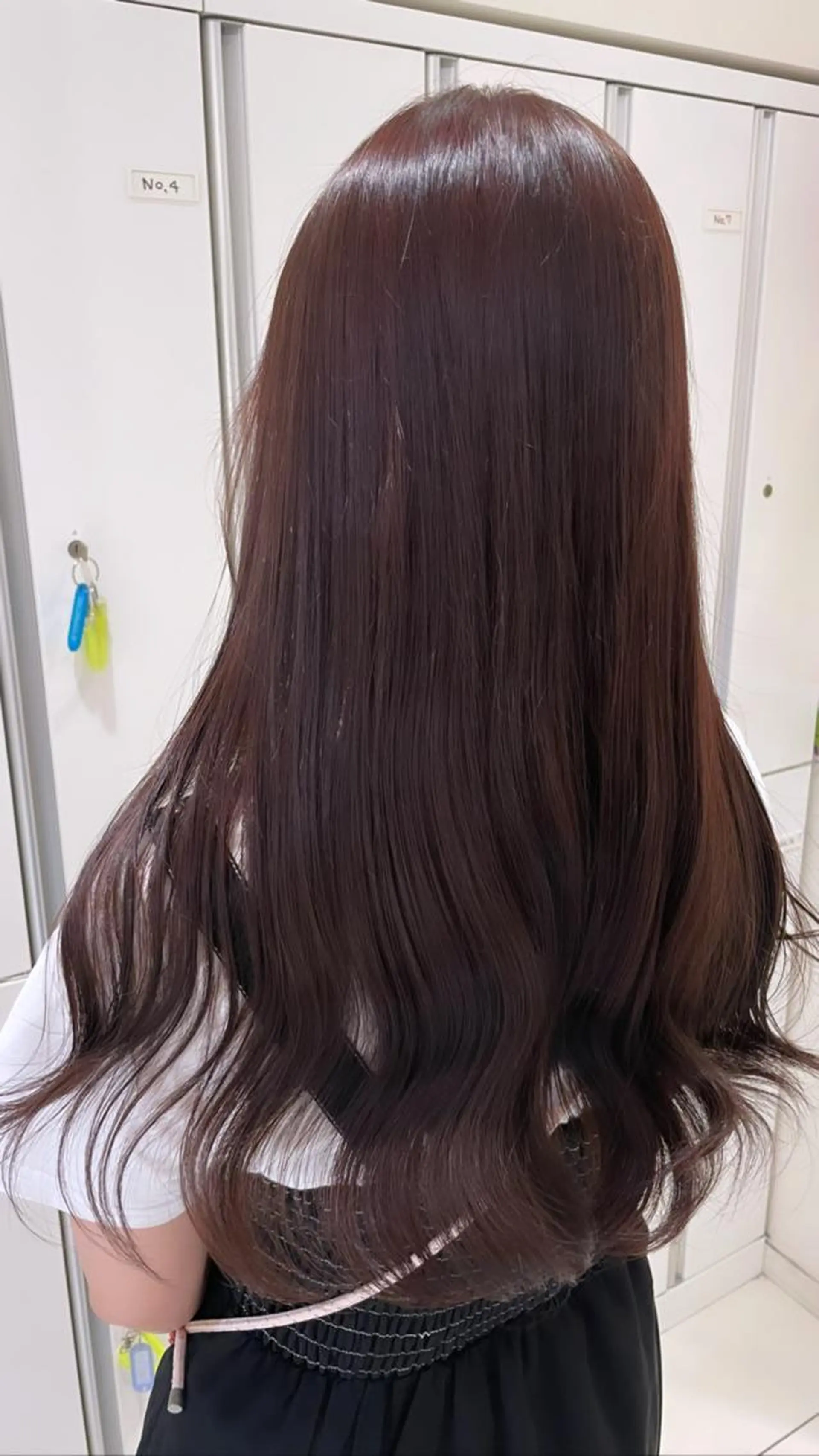 ロング カラー 赤み消し艶カラー・ 透明感カラー×美髪のヘアスタイル