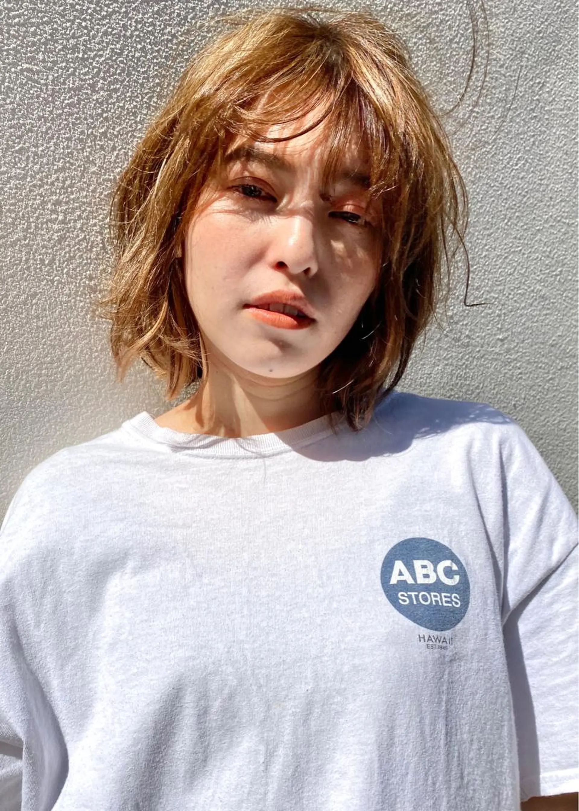 ショート ヘアカラー トリートメント 森貴裕/ベージュ/ パーマ/オリーブのヘアスタイル