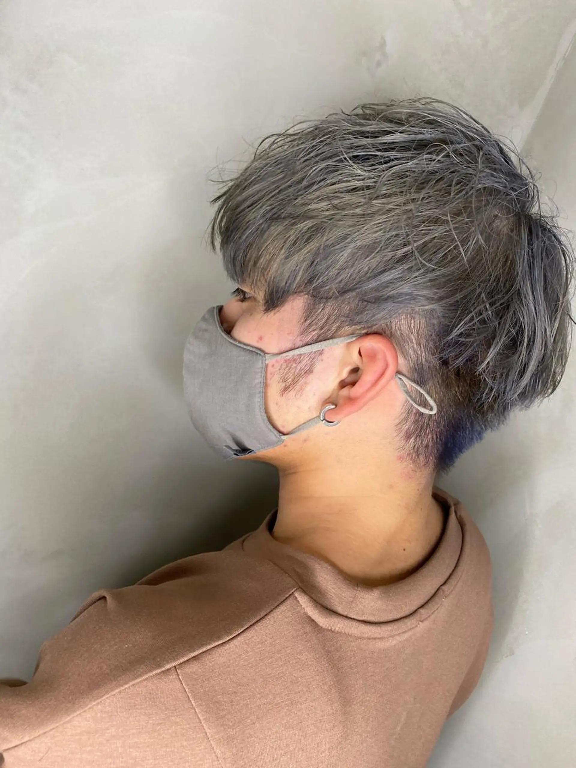 ショート カラー ヘアアレンジ メンズ Belle hair Design青野大貴のヘアスタイル