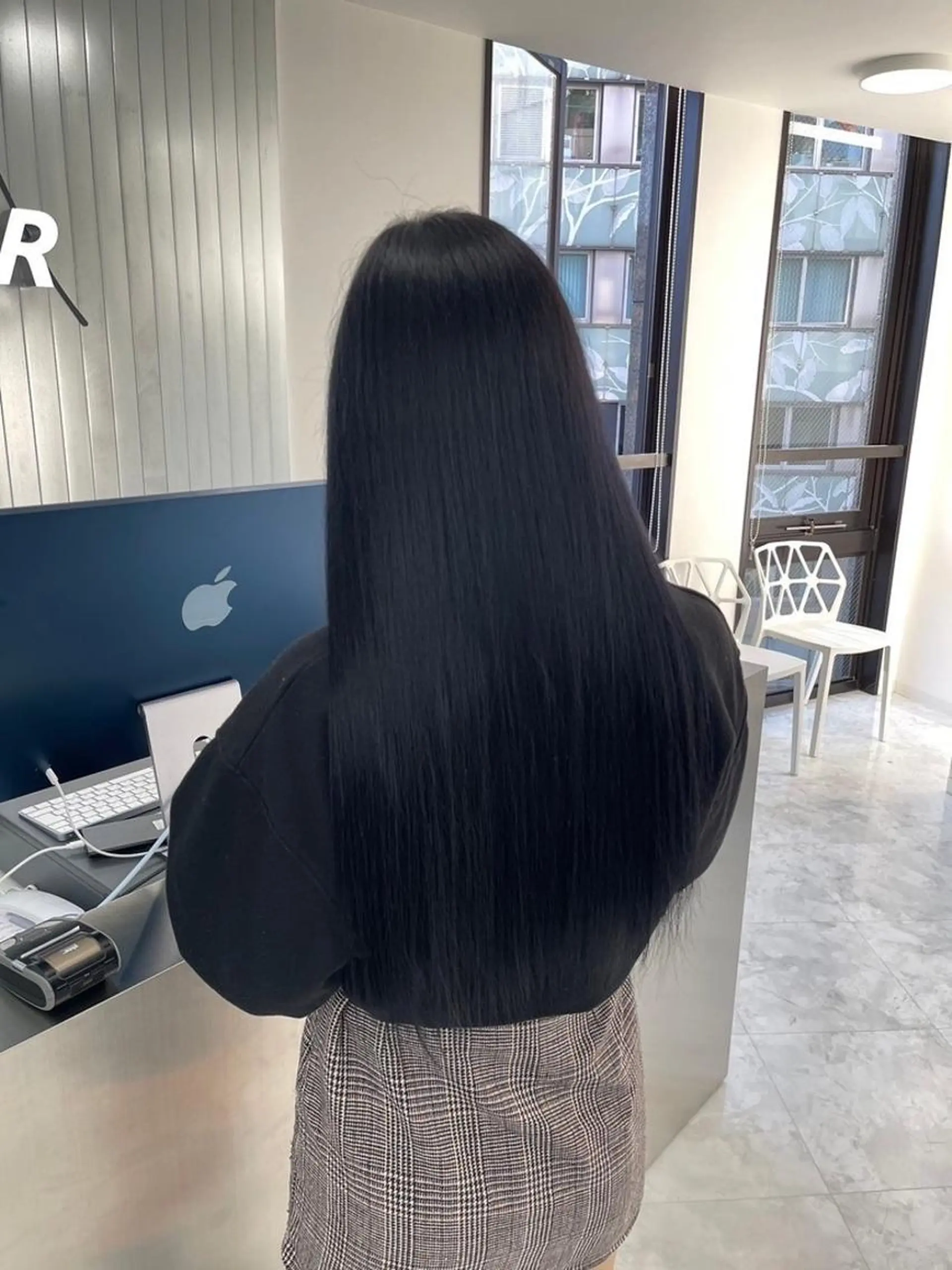 カラー カット 縮毛矯正 大人っぽ韓国ヘア🤍 yuma🐈‍⬛のヘアスタイル