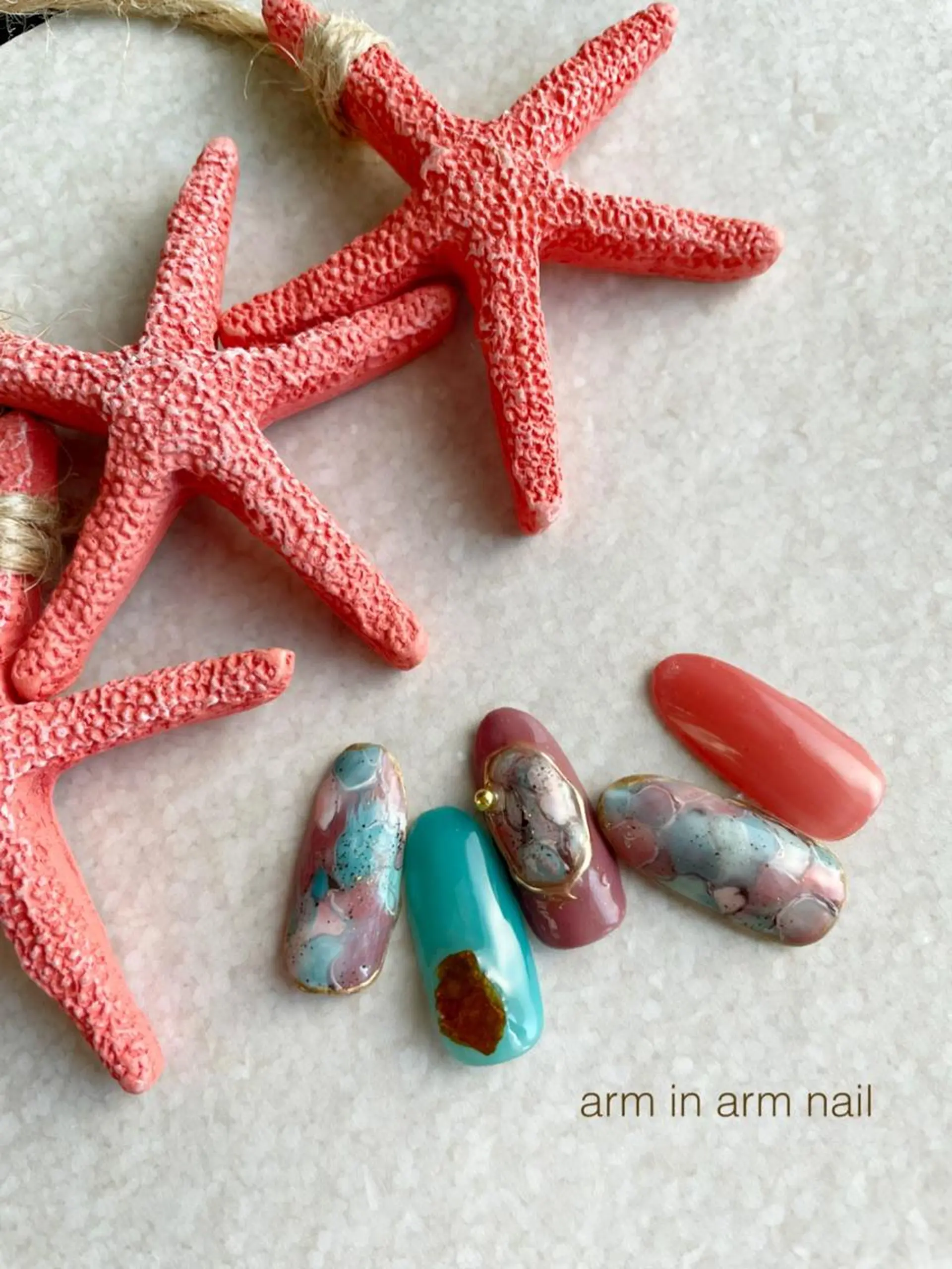 ネイル arm in arm ︎✿Yamamotoのマツエク・マツパデザイン