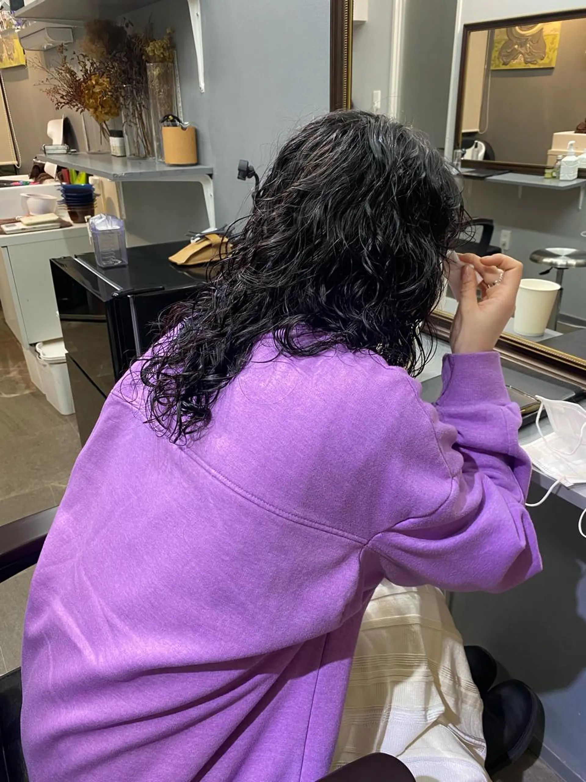 セミロング パーマ 低ダメージパーマ ケアパーマ/武田明大のヘアスタイル