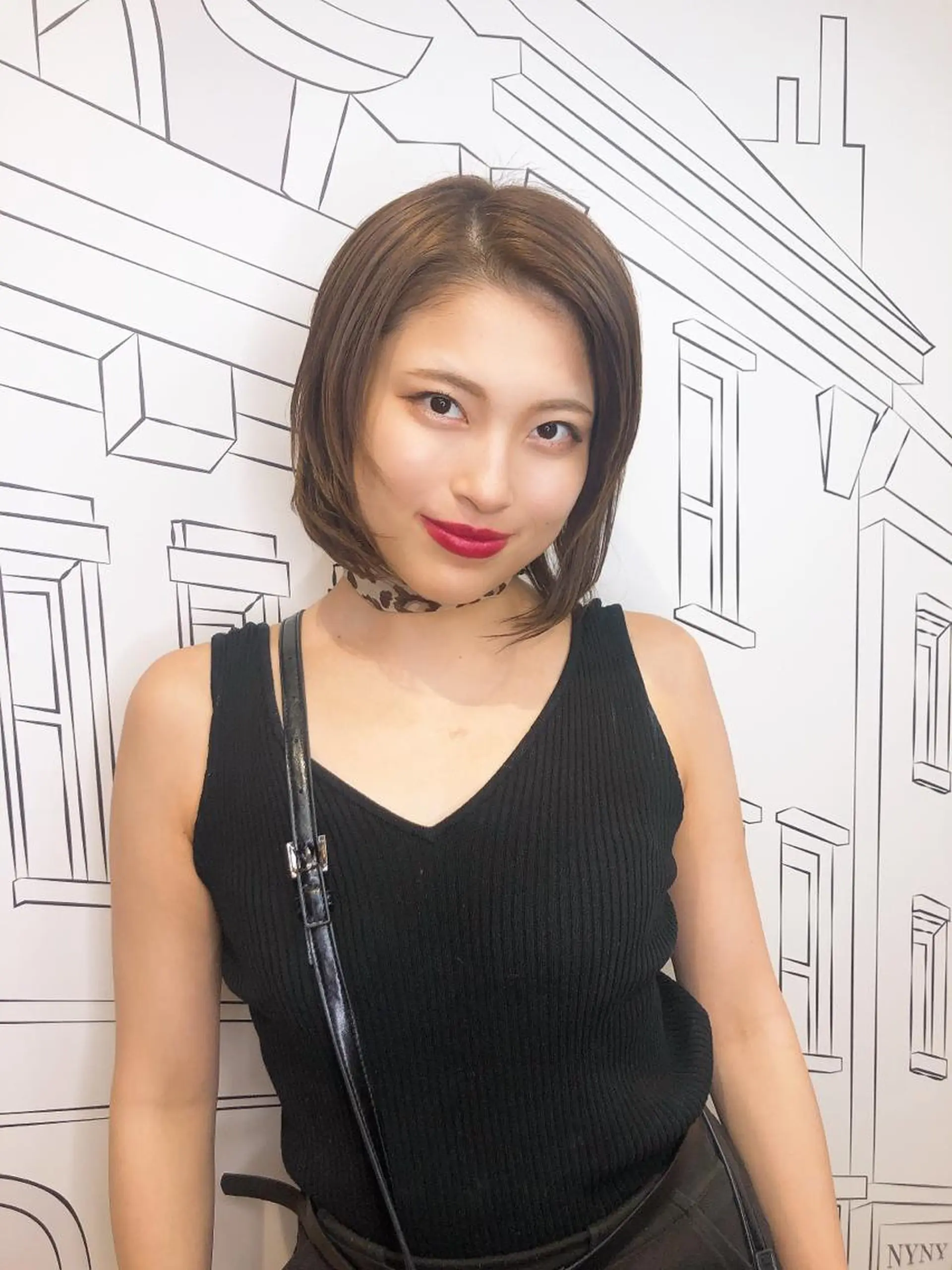 ショート カラー カット ヘアカラー トリートメント TOMOKA 艶髪/透明感カラーのヘアスタイル