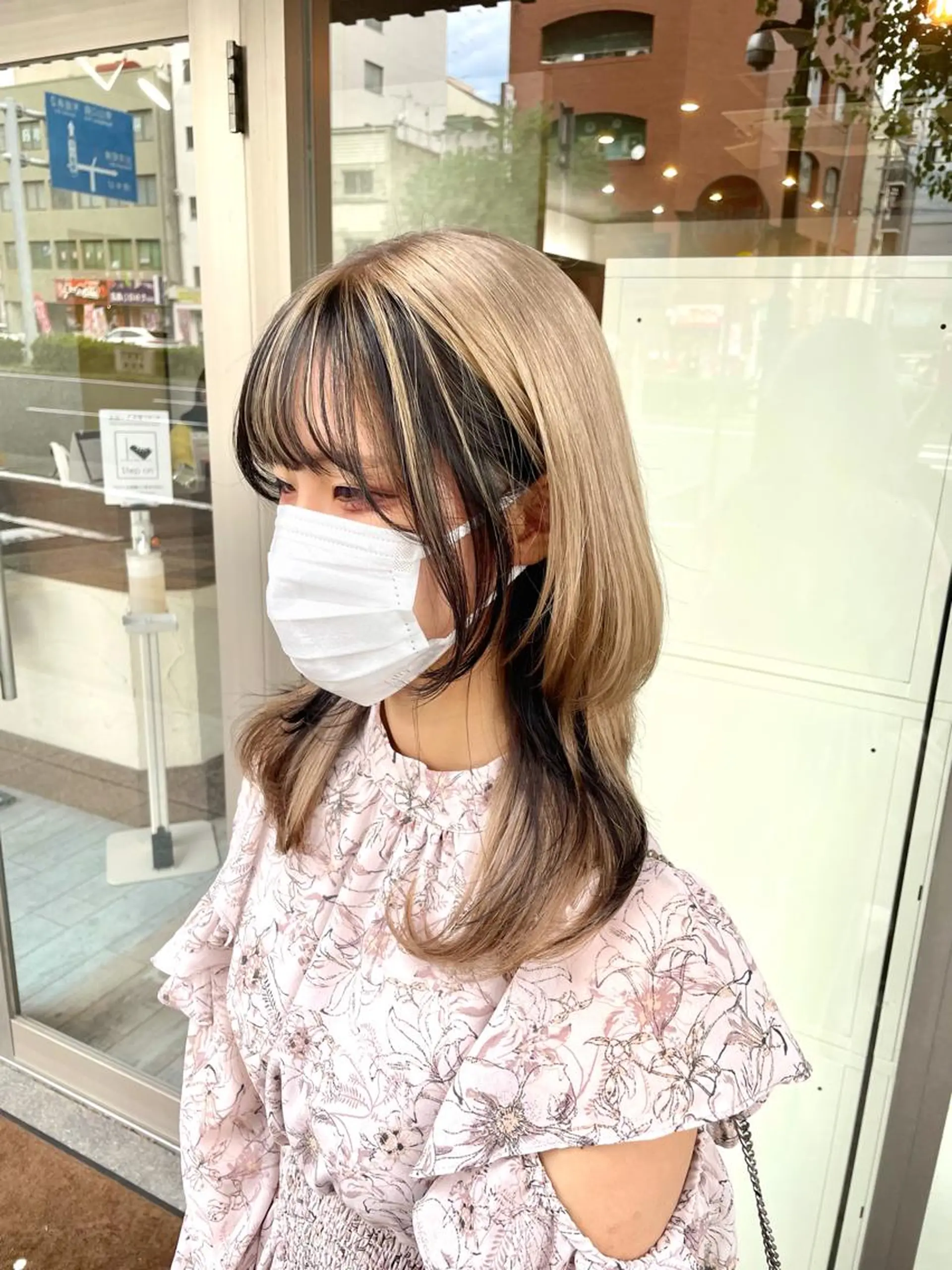 セミロング カラー ベージュカラー ブリーチ ホワイトベージュ 🫧ヒシダアキ taboo.i🫧のヘアスタイル