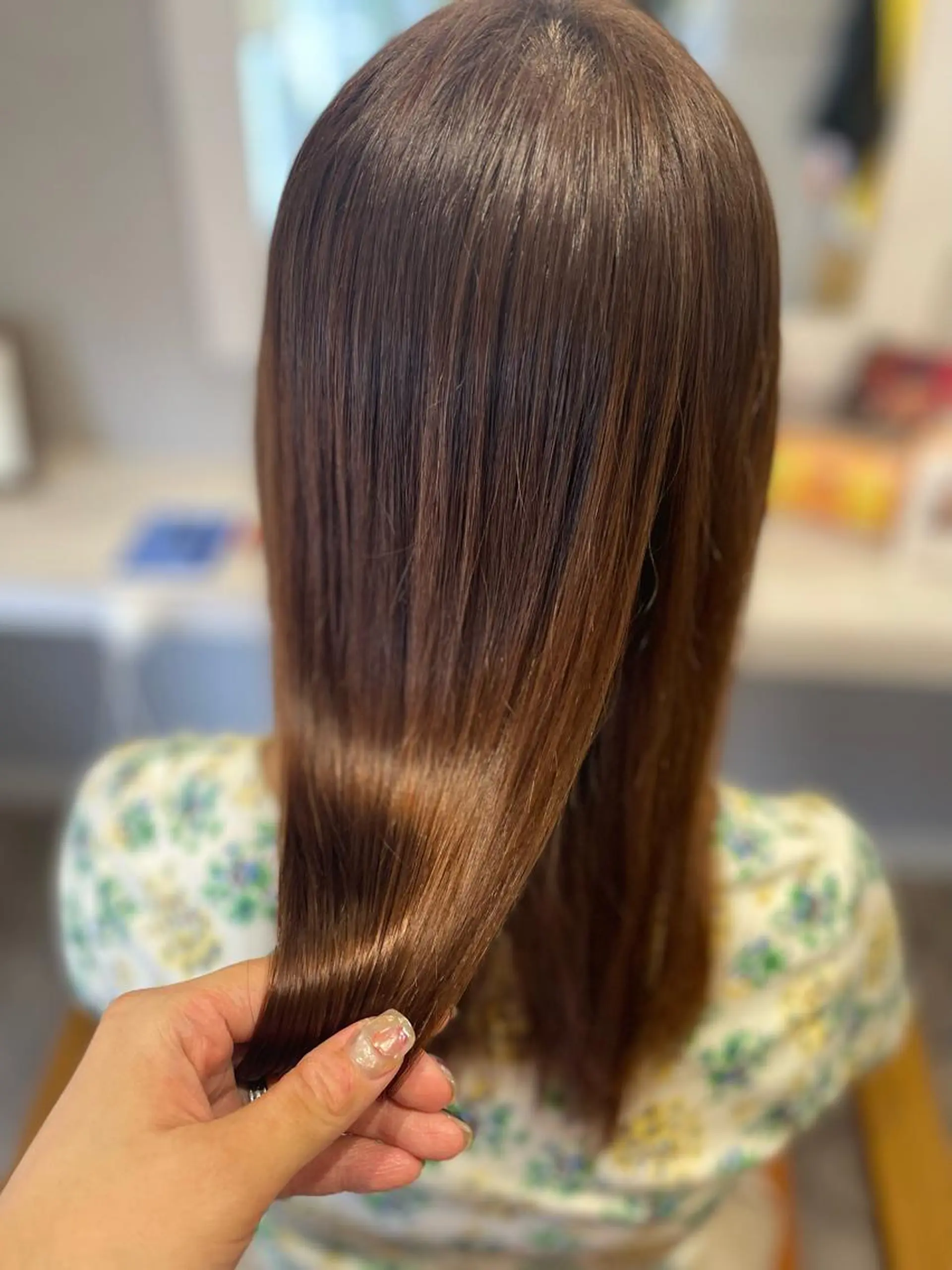 セミロング パーマ カット 縮毛矯正 YAP！HAIR トコツメアヤノのヘアスタイル