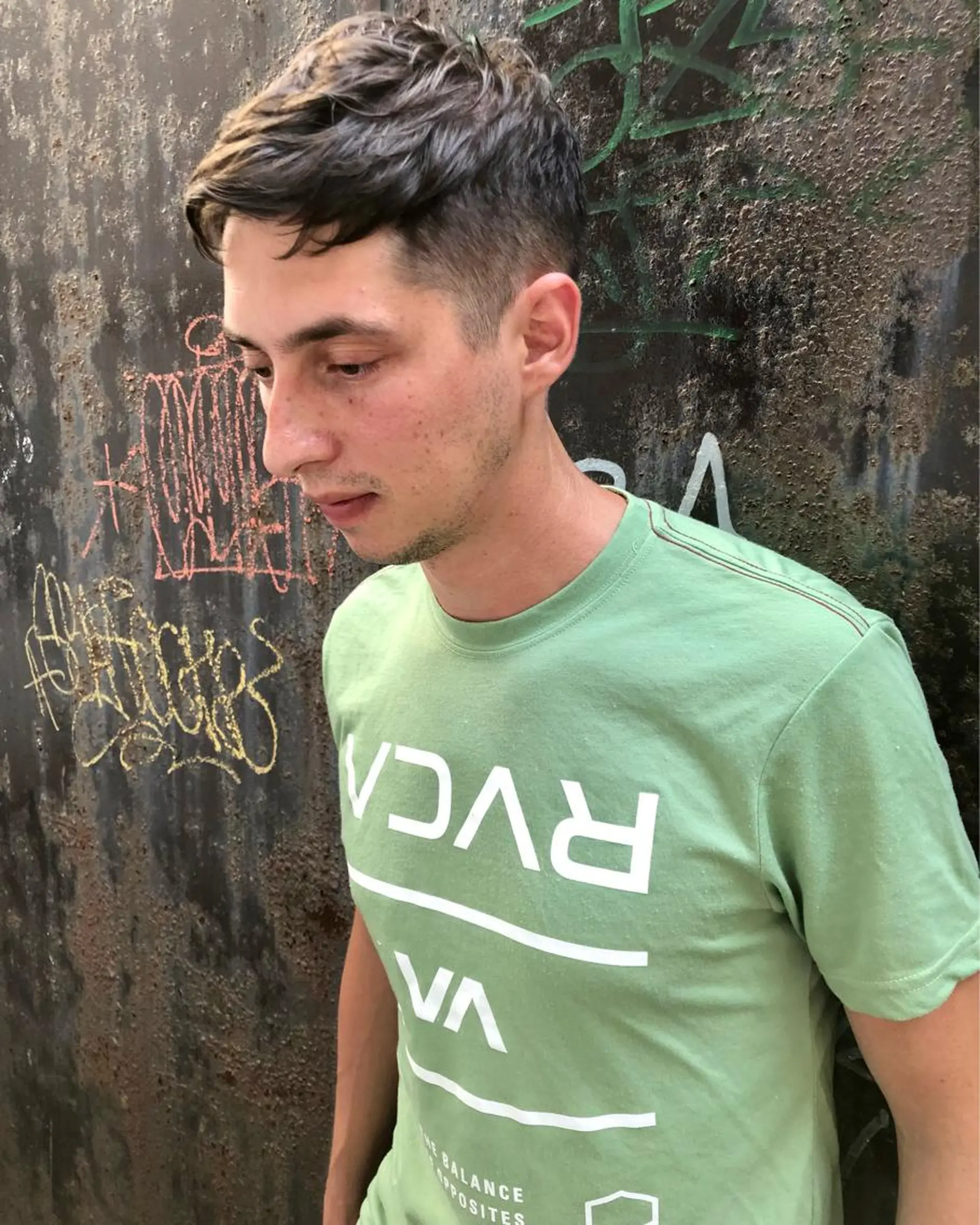 ショート カラー メンズ ショートボブ メンズブリーチ メンズハイライト メンズハイトーン メンズインナーカラー カット ヘアカラー KEPKA ヤマグチ 天神 今泉のヘアスタイル