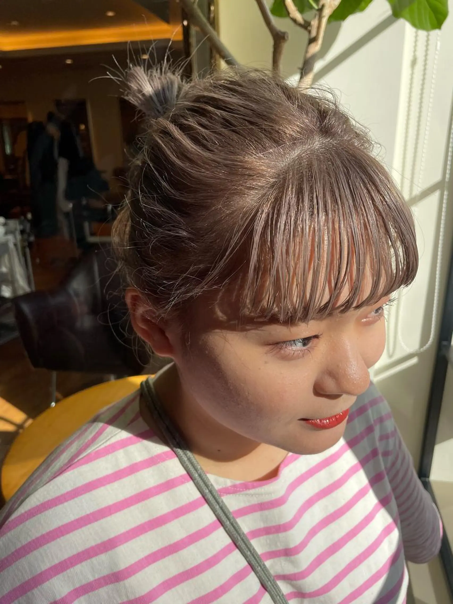 カラー ダブルカラー ボブ ホノカのヘアスタイル