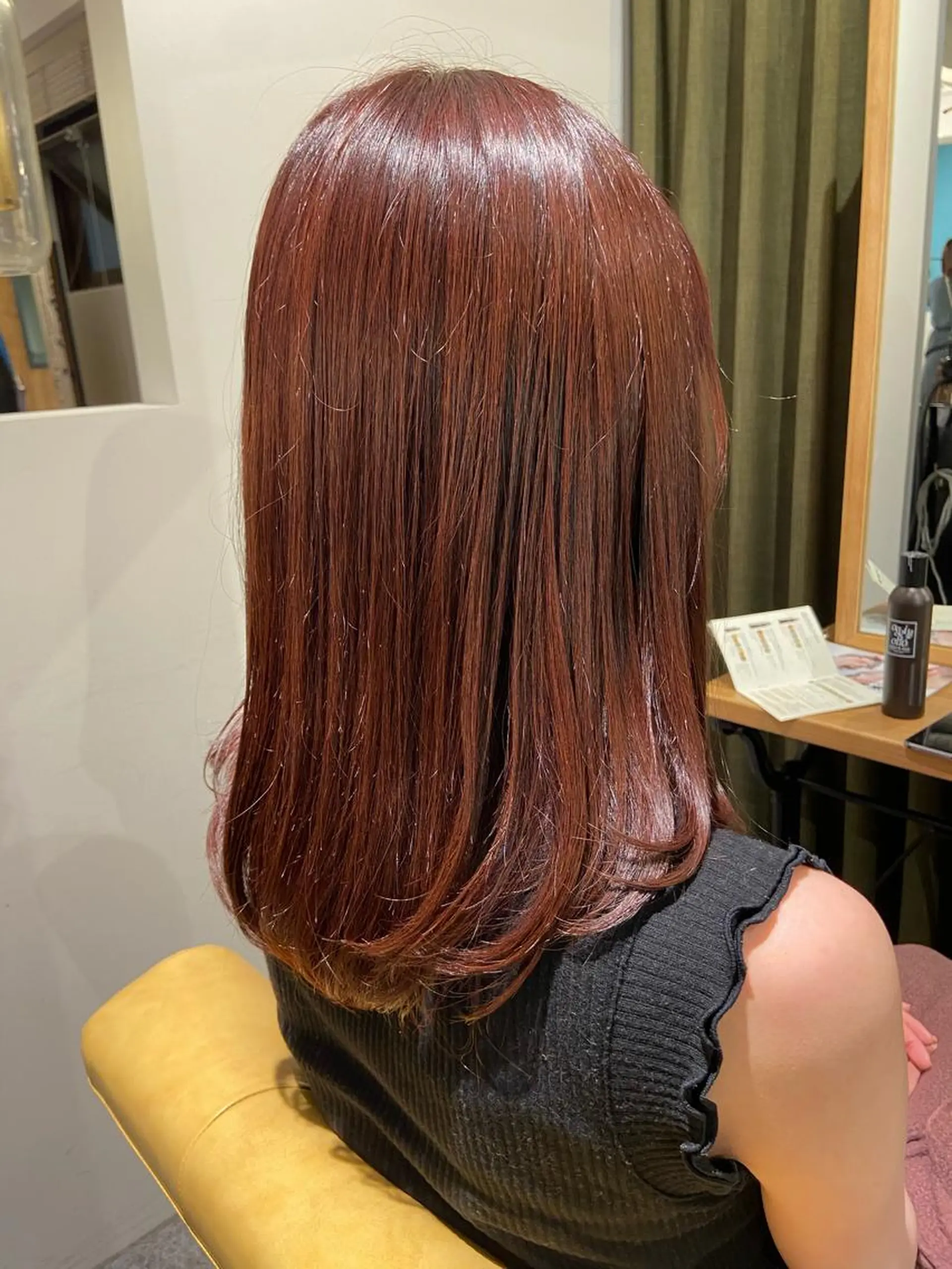 セミロング ピンクブラウン 滝口 江梨🔅のヘアスタイル