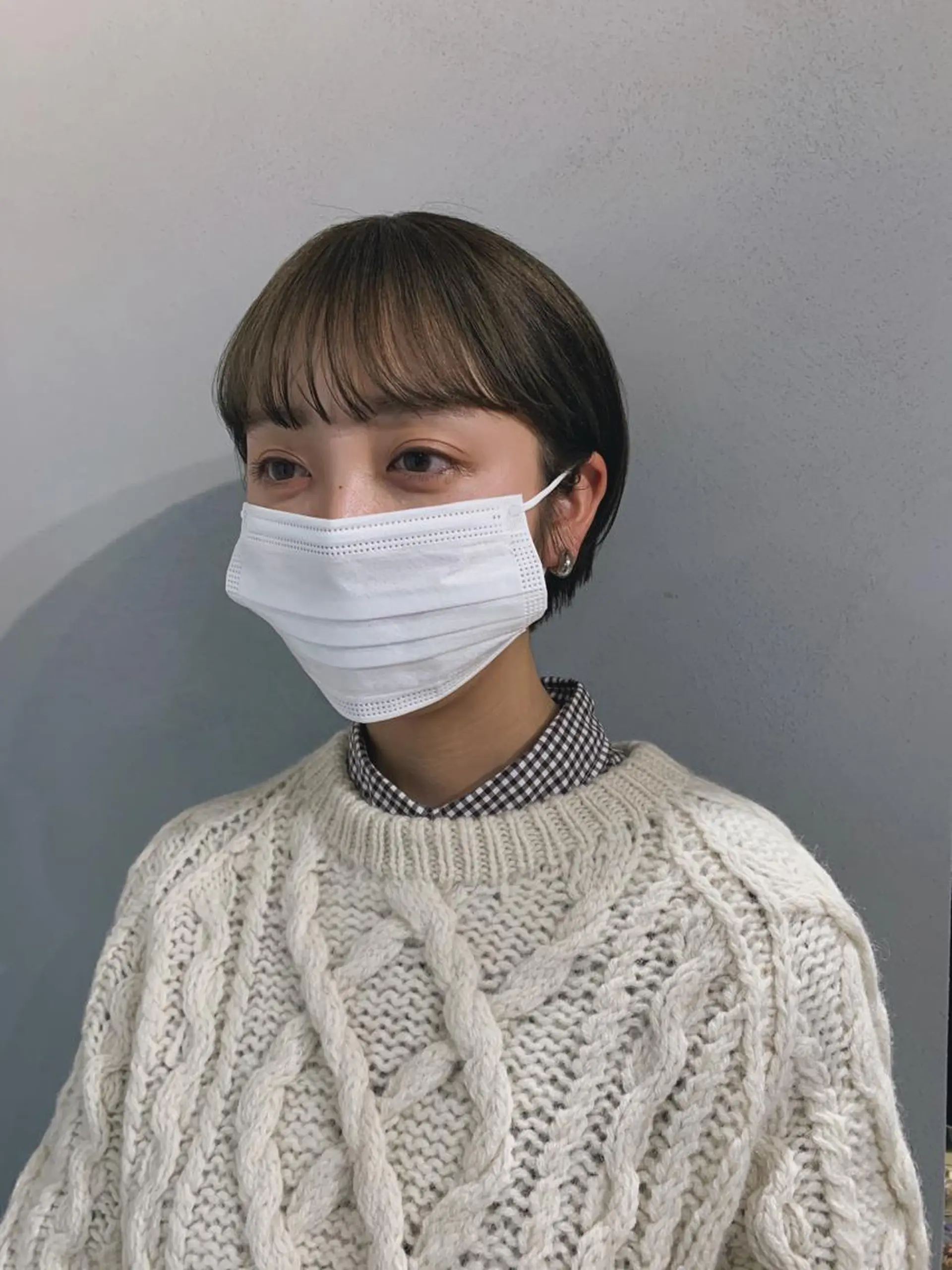 ショート カラー ボブパーマコテ巻き風 パーマNo1深江秀平のヘアスタイル