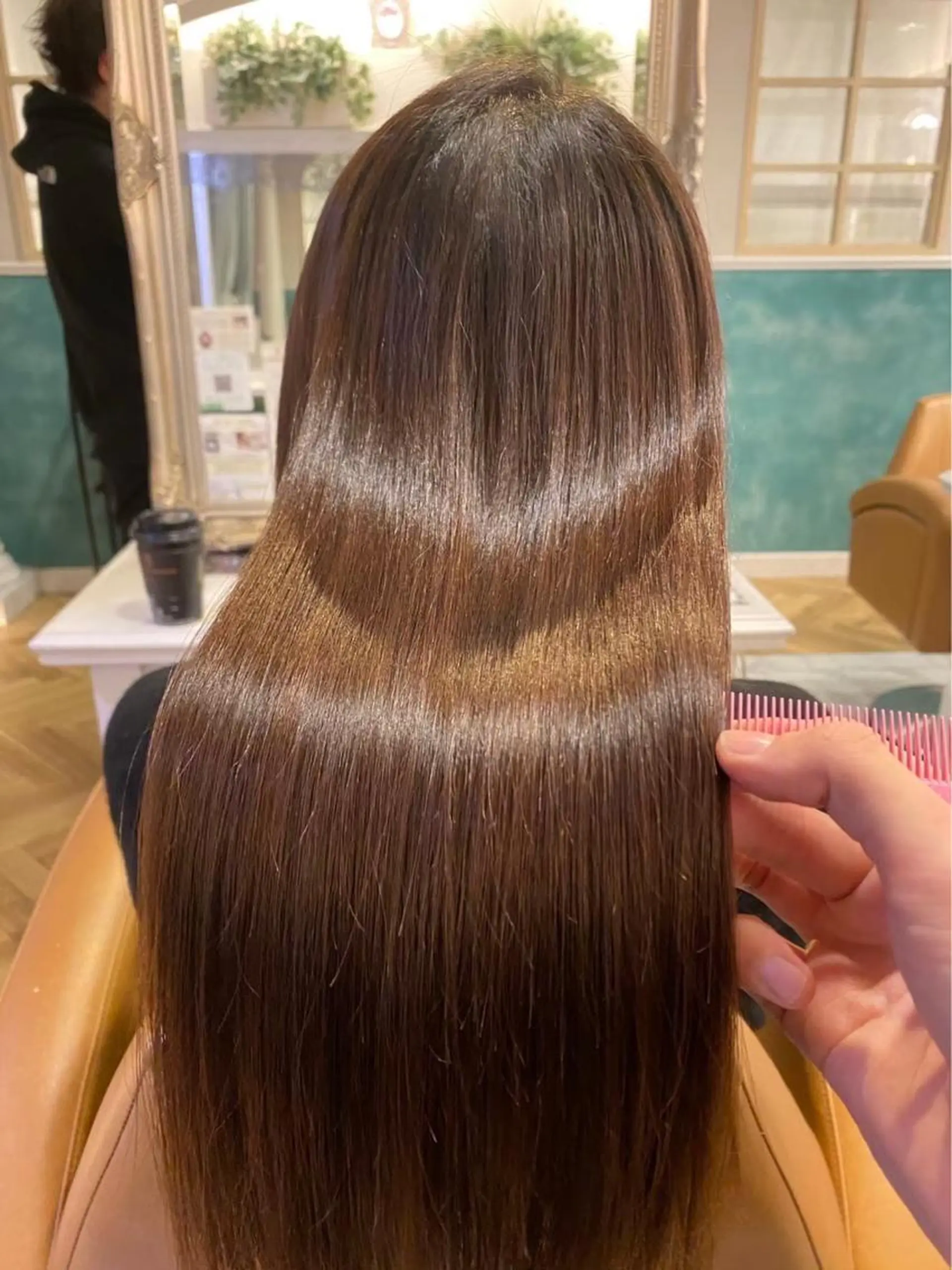 ロング カラー カット ヘアカラー 縮毛矯正 トリートメント レイヤー/韓国ヘア 縮毛矯正🫧鈴木颯のヘアスタイル