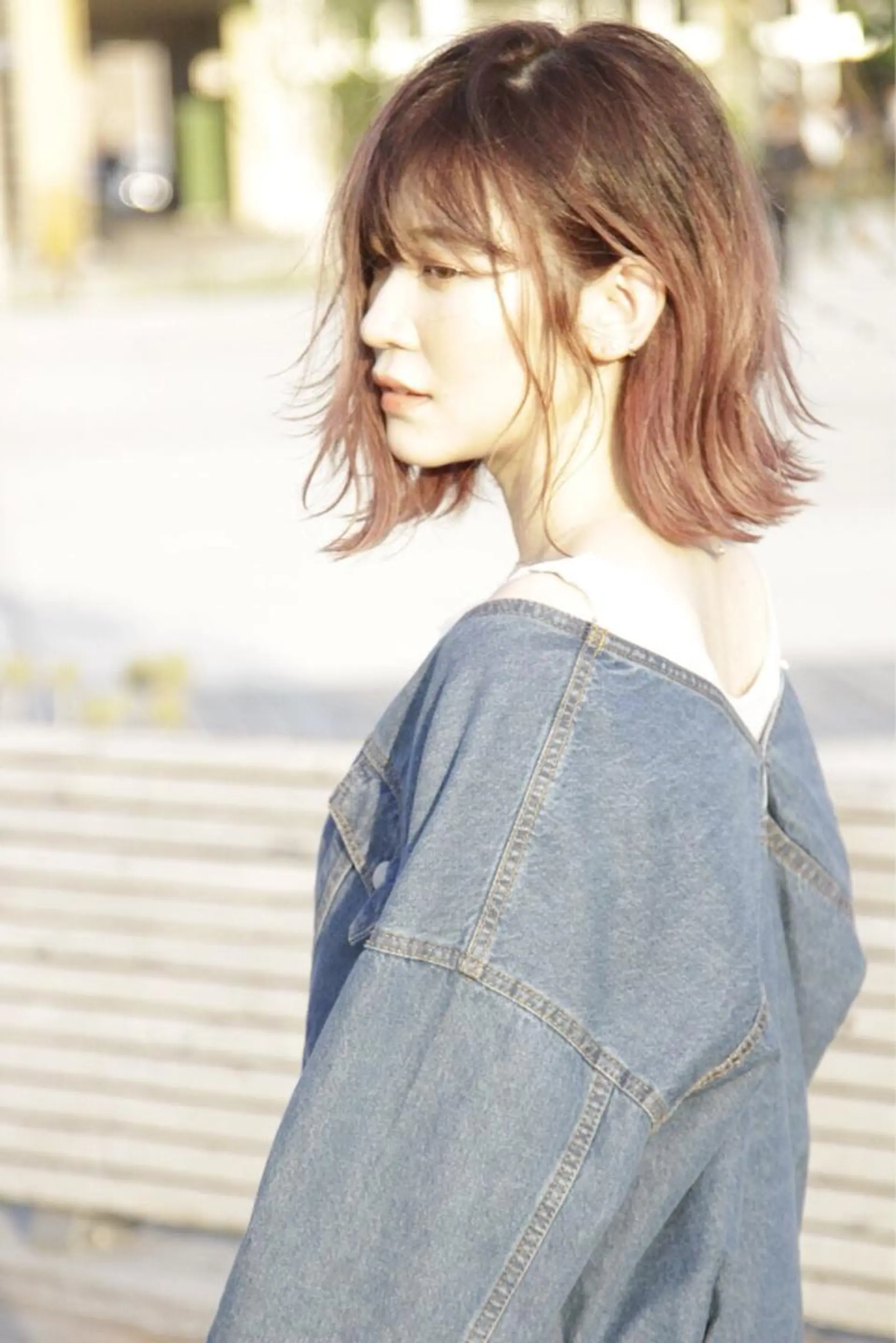 ショート カラー バレイヤージュ 透明感カラー ピンクカラー レイヤーカット パルタージュ大宮East所属・✨森下 直弥✨ 店長🤩のヘアスタイル