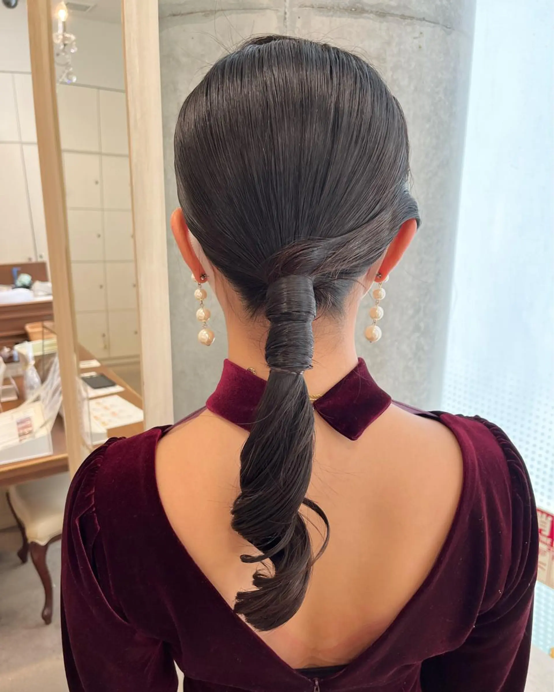 セミロング ヘアアレンジ ヘアセット サソウ ユリエ🥥のヘアスタイル