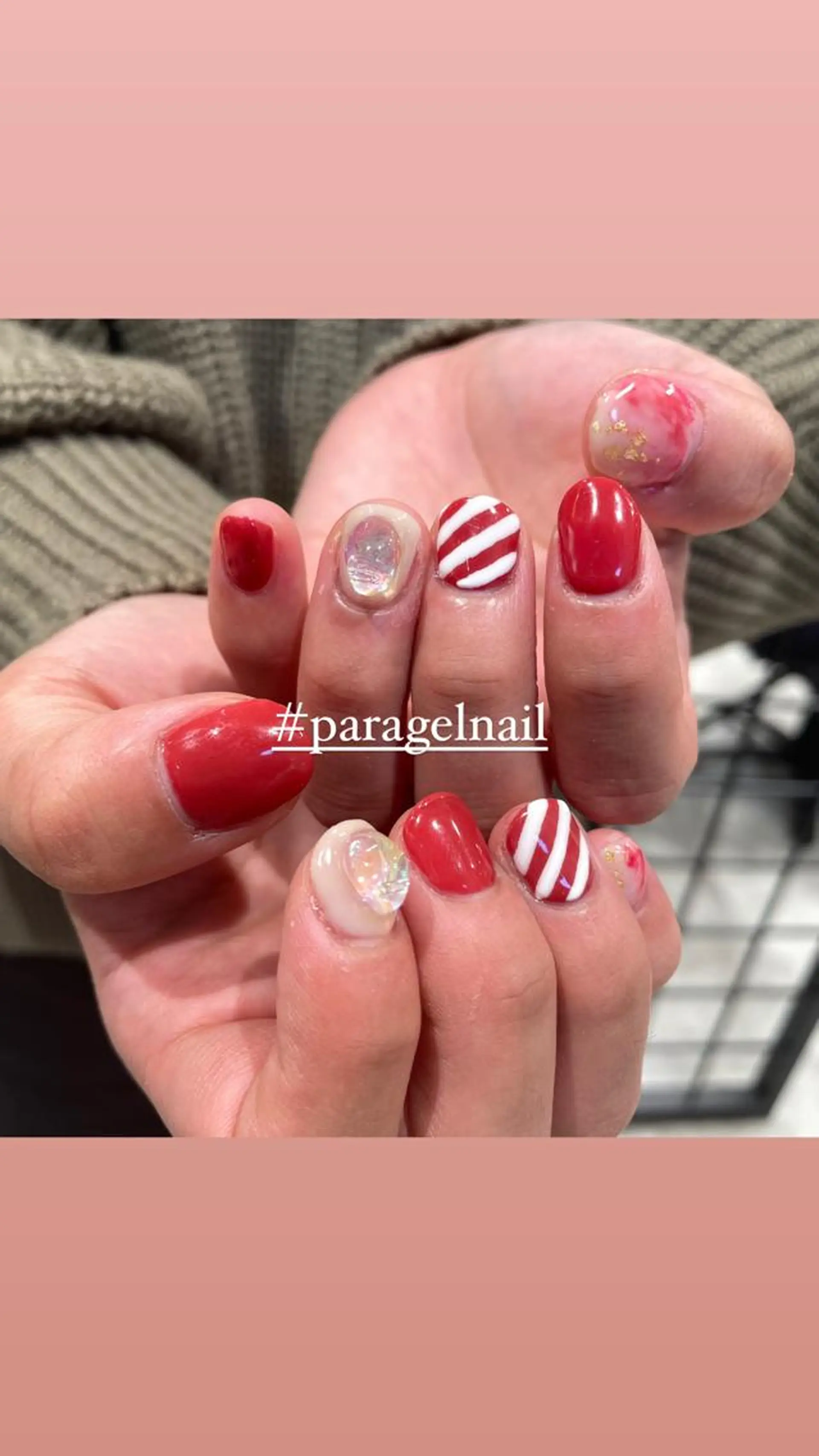 ネイル ジェルネイル パラジェル ハンドネイル 淡色ネイル 🎀moeのネイルデザイン