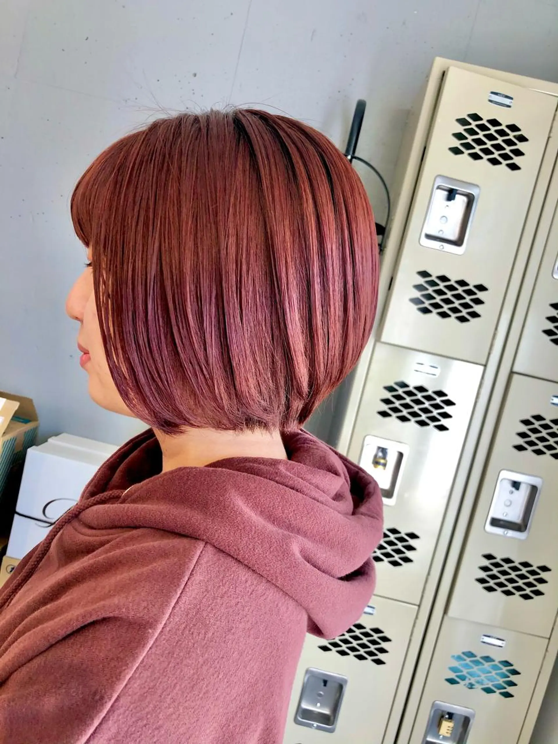 ミディアム カラー カット ヘアカラー トリートメント 東 みのりのヘアスタイル