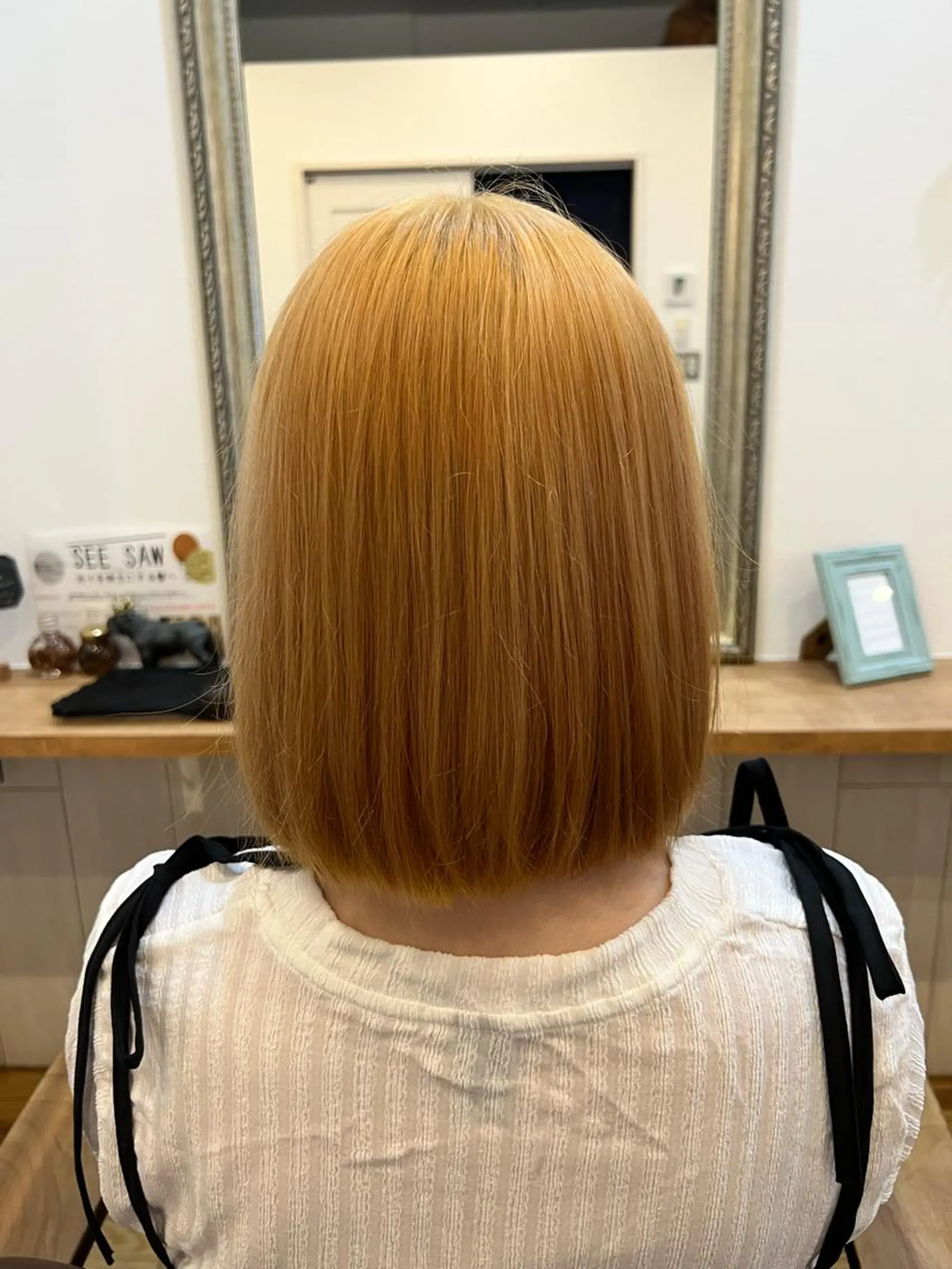 ミディアム カラー 🐰ハイトーンカラー 畠山 渡🐰のヘアスタイル
