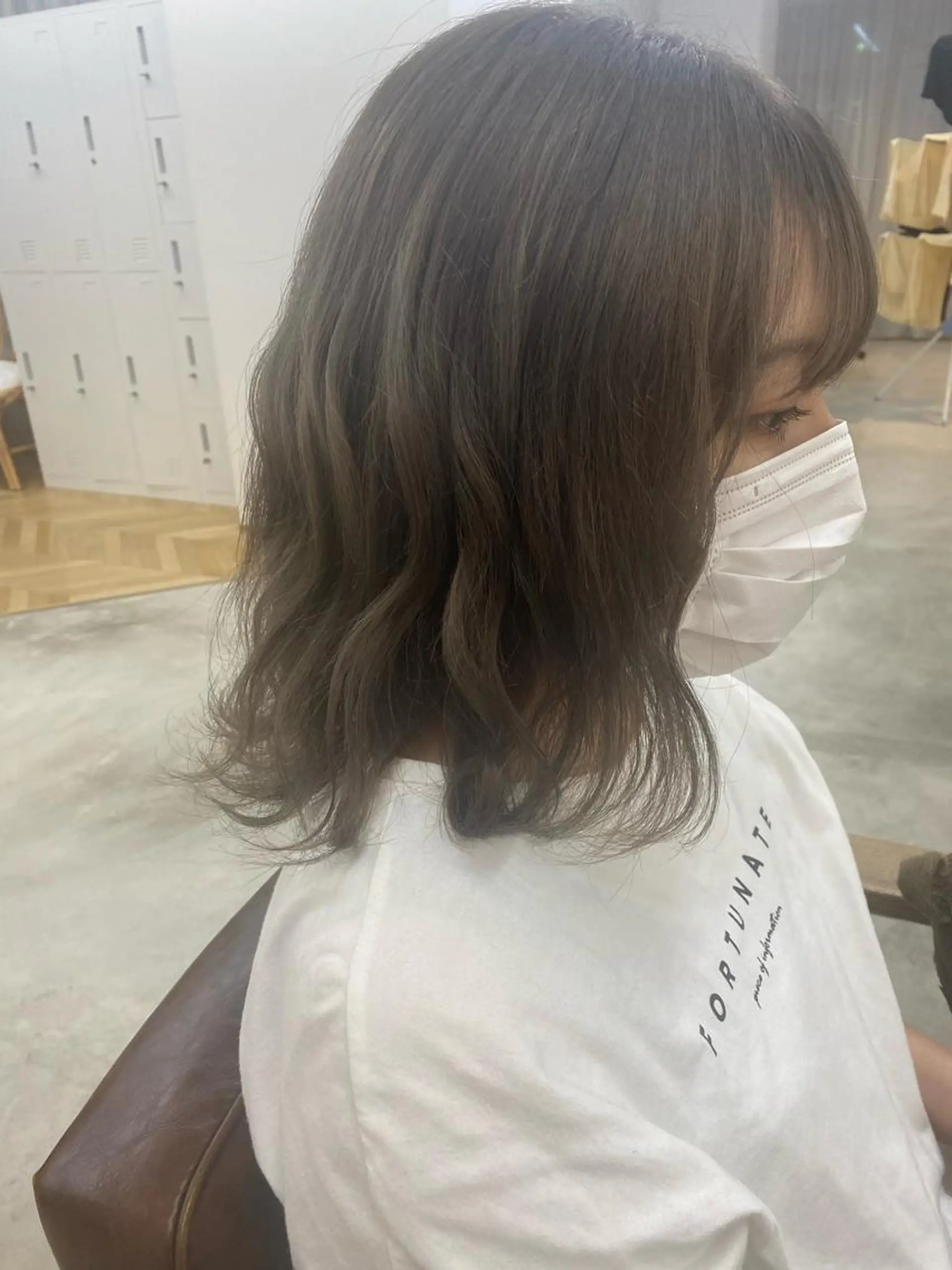 ミディアム カラー ブリーチ funa/京都河原町 /艶髪/暖色のヘアスタイル