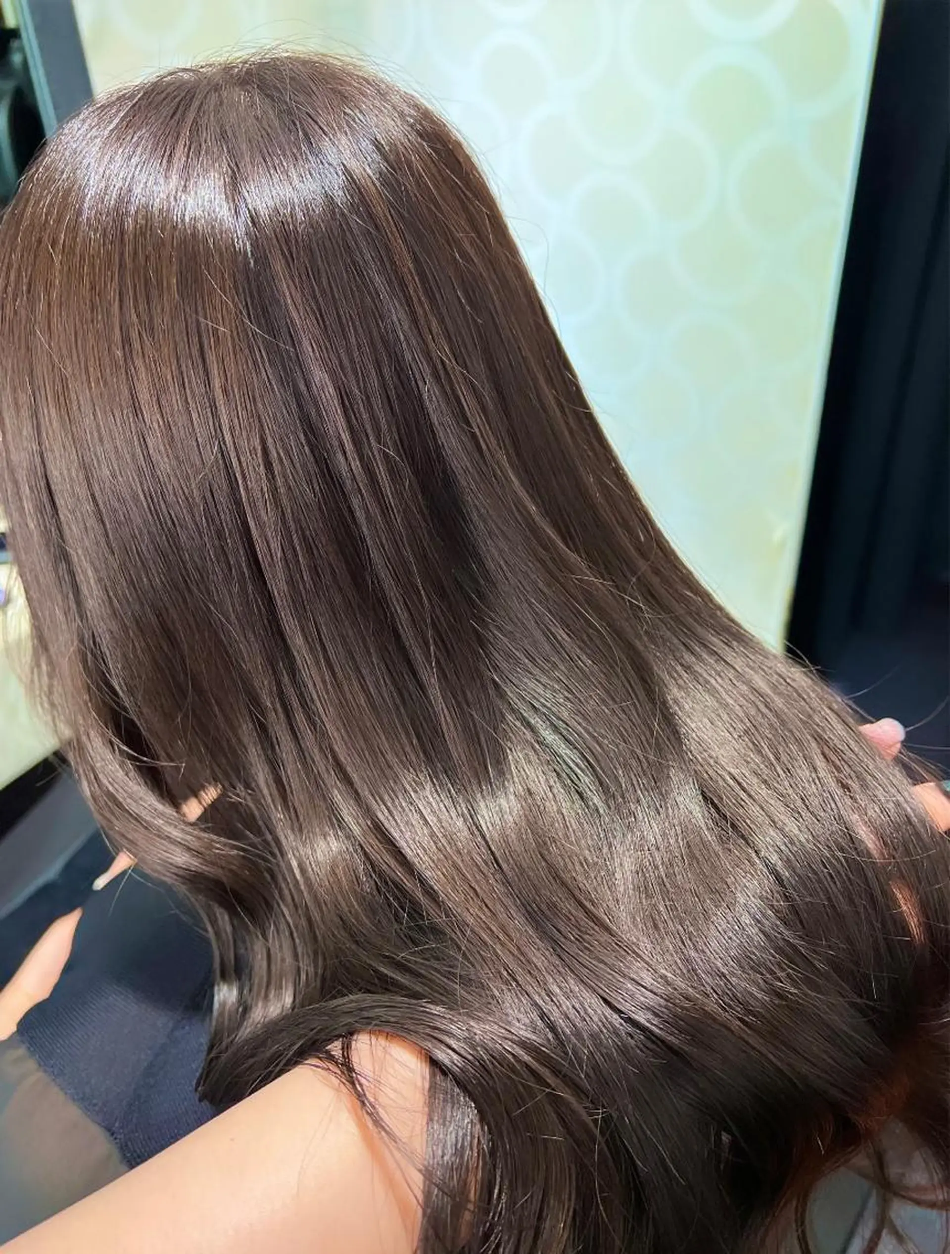 ロング カラー ベージュカラー ブラウンカラー ショコラグレージュ チョコレートブラウン ココアベージュ ヘアカラー トリートメント 韓国ヘア ♡tomimaのヘアスタイル