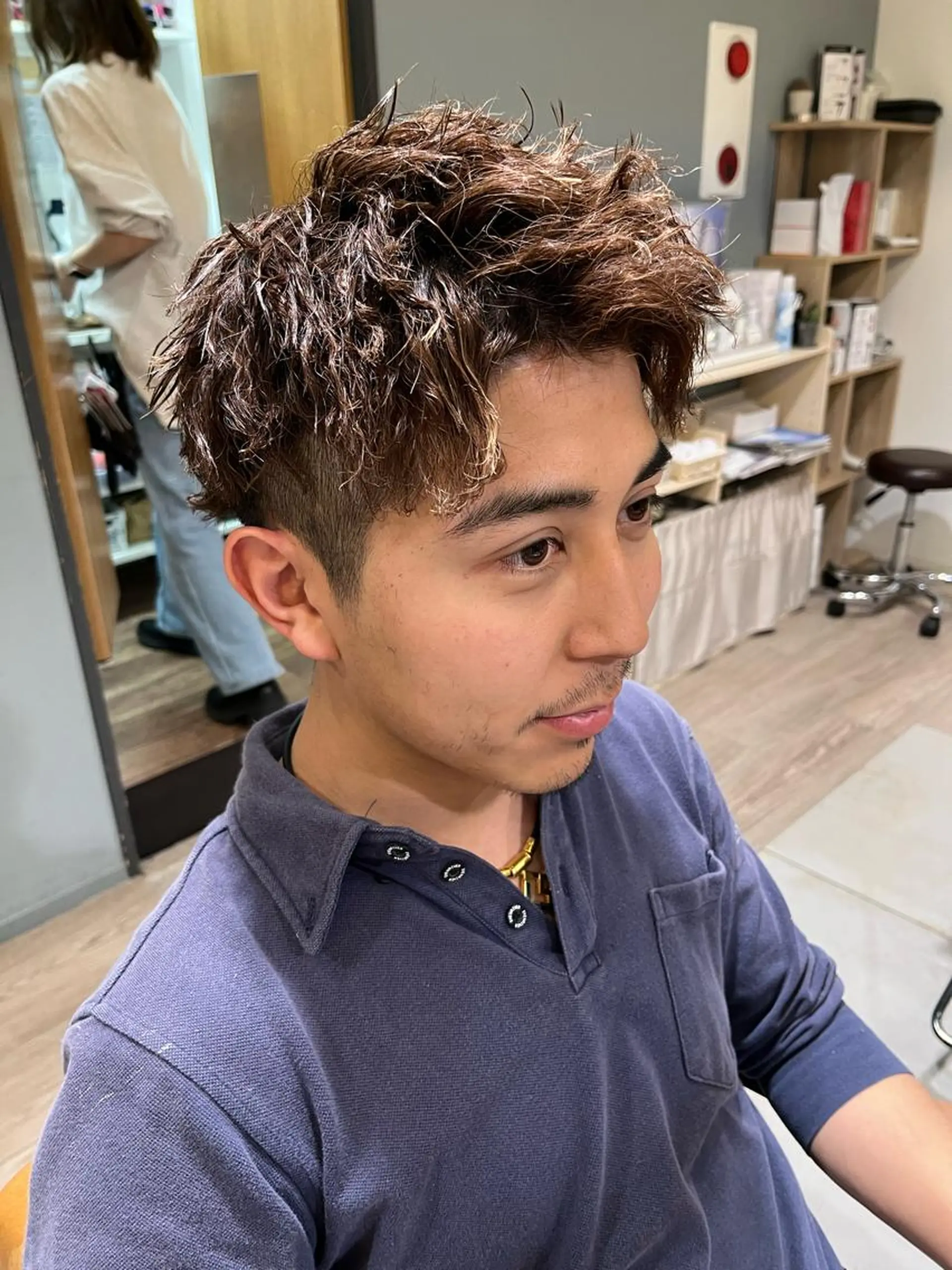 メンズ カット パーマ メンズカット/ 外国人風/小嶺佑介のヘアスタイル