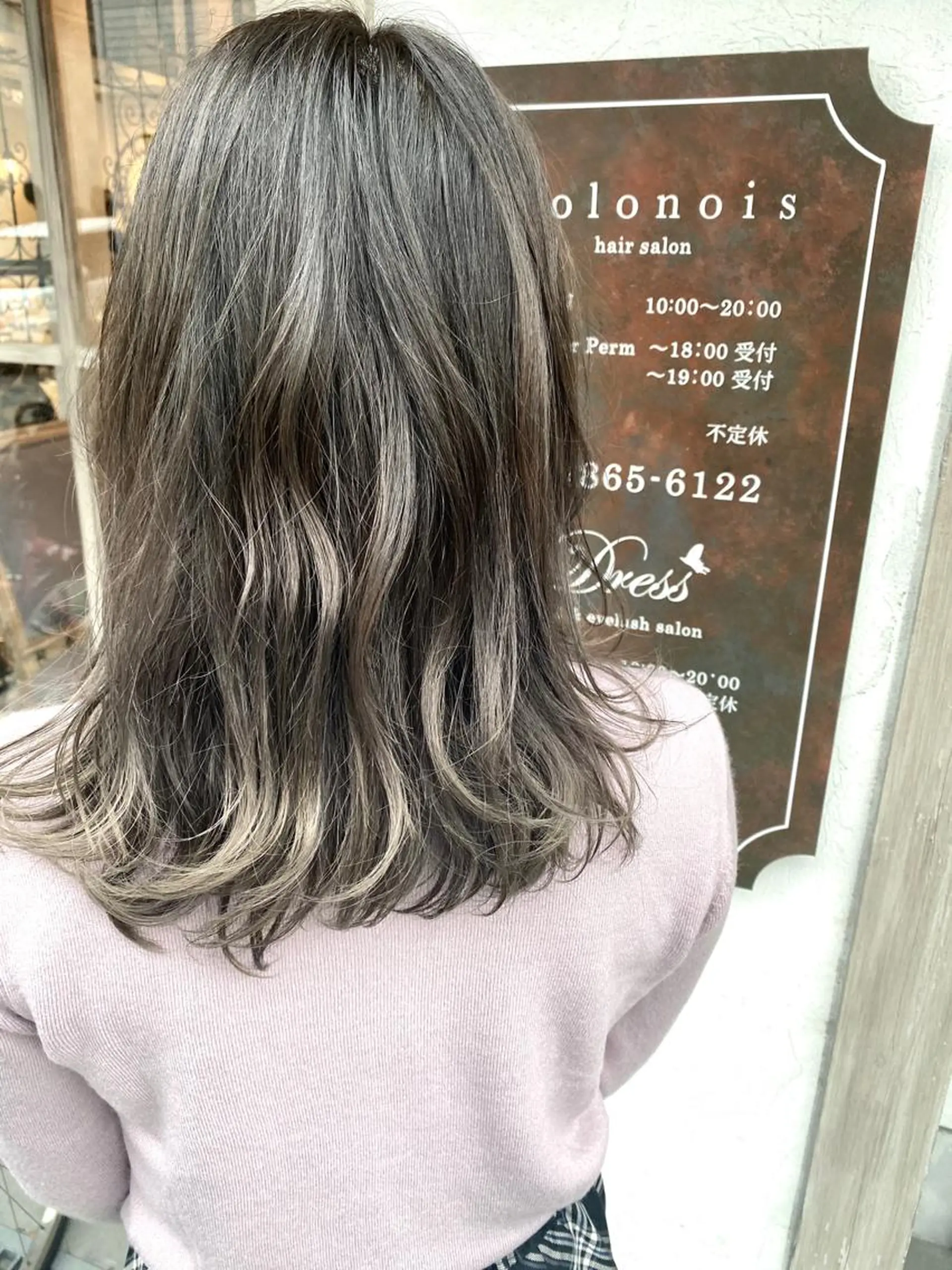 ミディアム カラー ブリーチ 透明感カラー イルミナカラー スターダスト 美髪・髪質改善 有田怜平のヘアスタイル