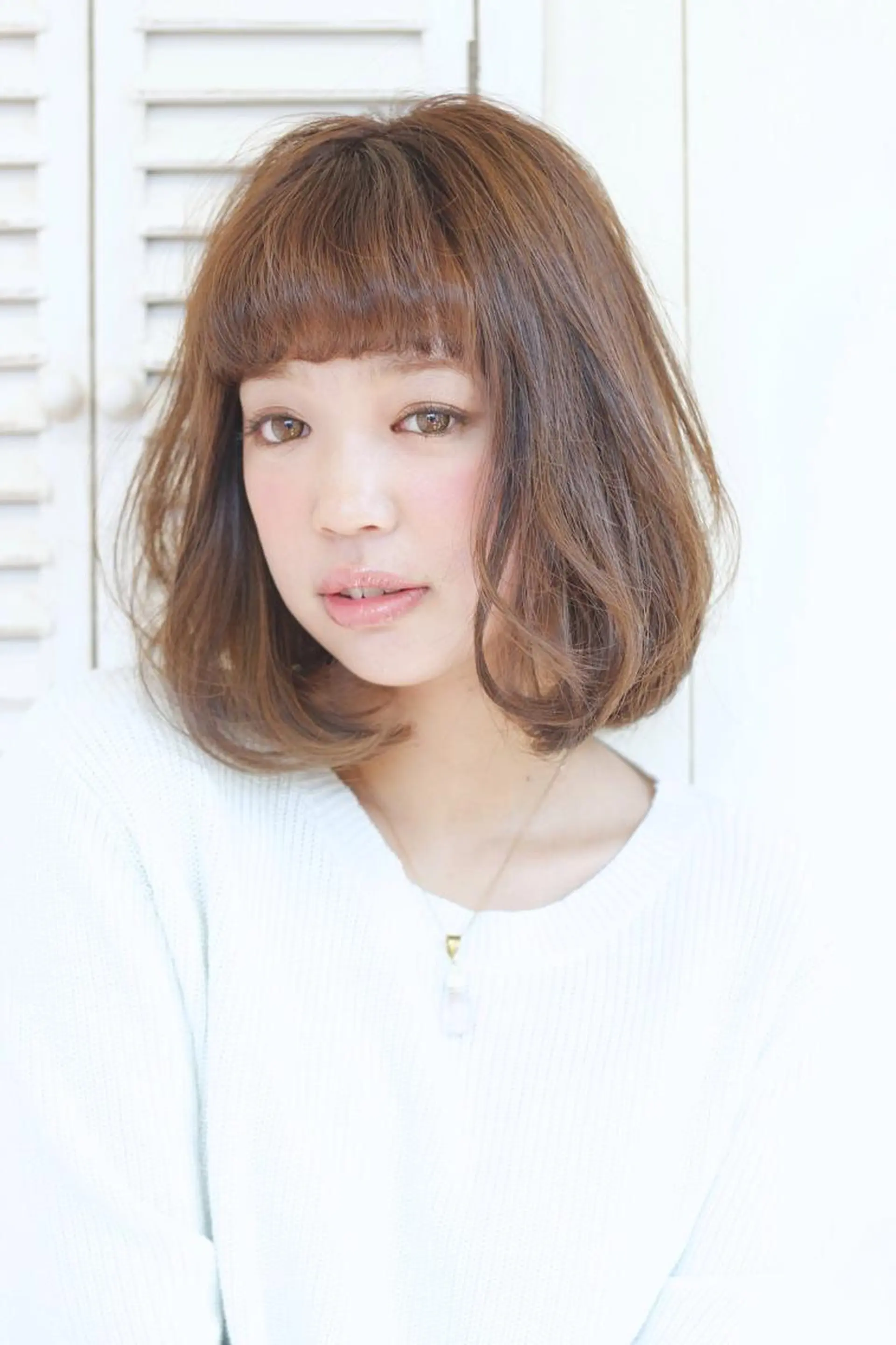 ミディアム 【ブリーチ髪質改善 パーマ】宮田浩章のヘアスタイル