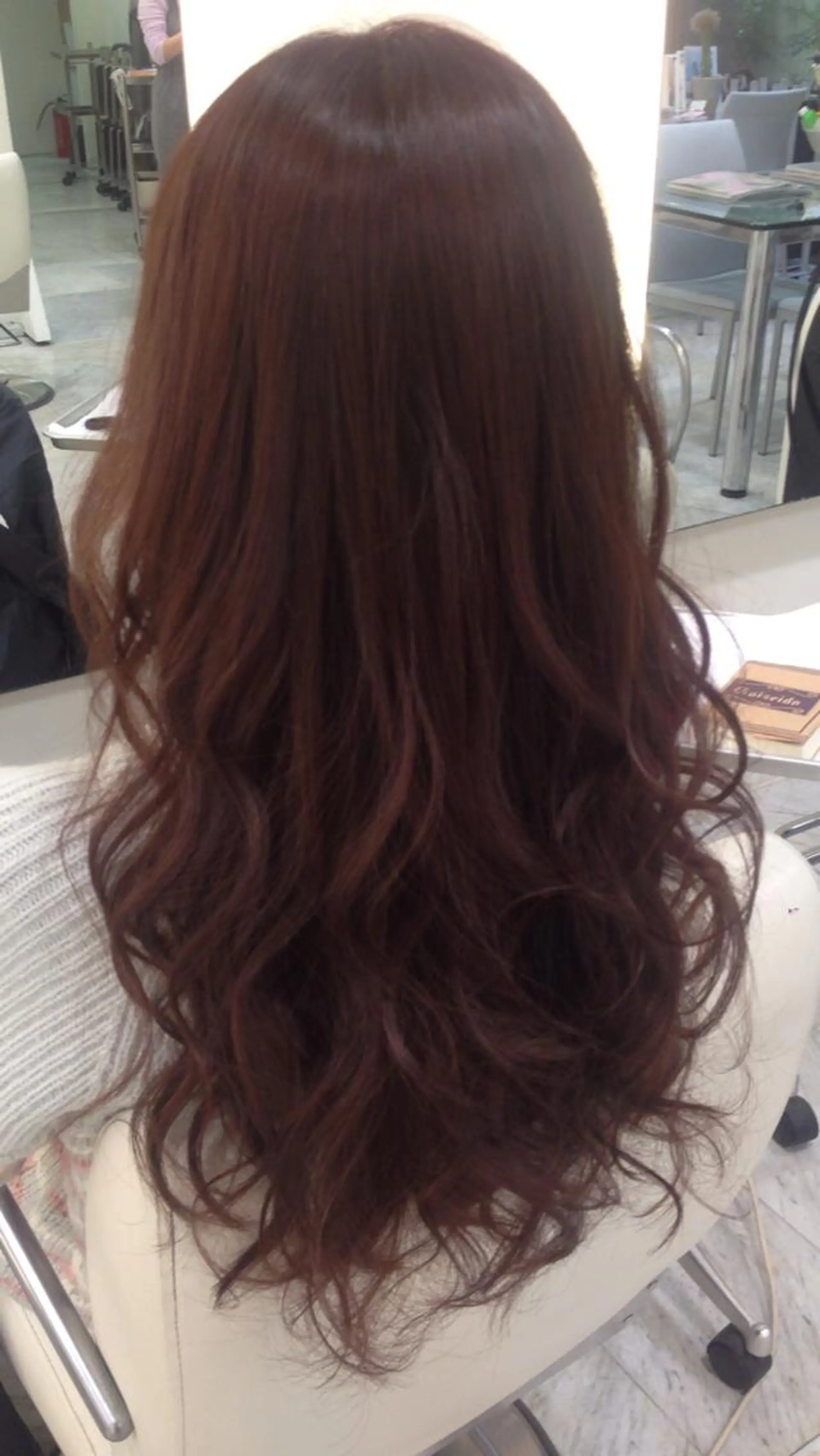 ロング カラー ブラウンカラー レッドカラー レッドブラウン ❣️モテ髪❣️佐野 圭佑のヘアスタイル