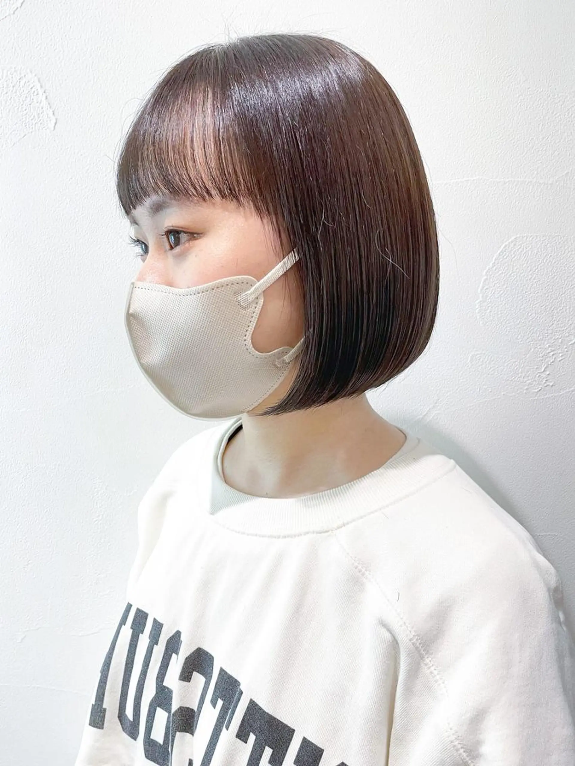 カラー パーマ ヘアアレンジ ベージュカラー オリーブベージュ ボブ ITbyALBUM 八王子店のヘアスタイル