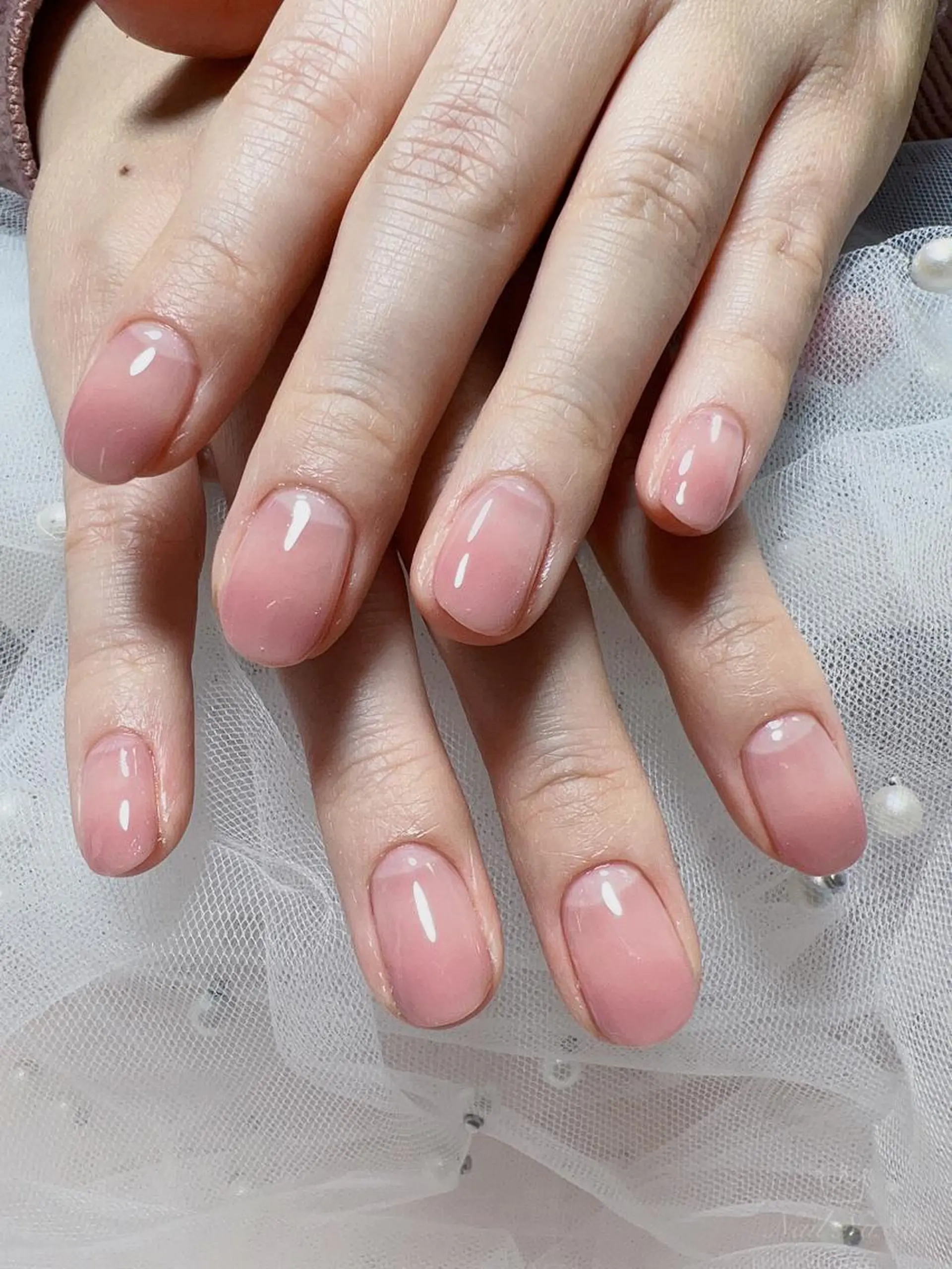ショート カラー ネイル グラデーションカラー グラデーション ハンドネイル Nail NaNaのネイルデザイン