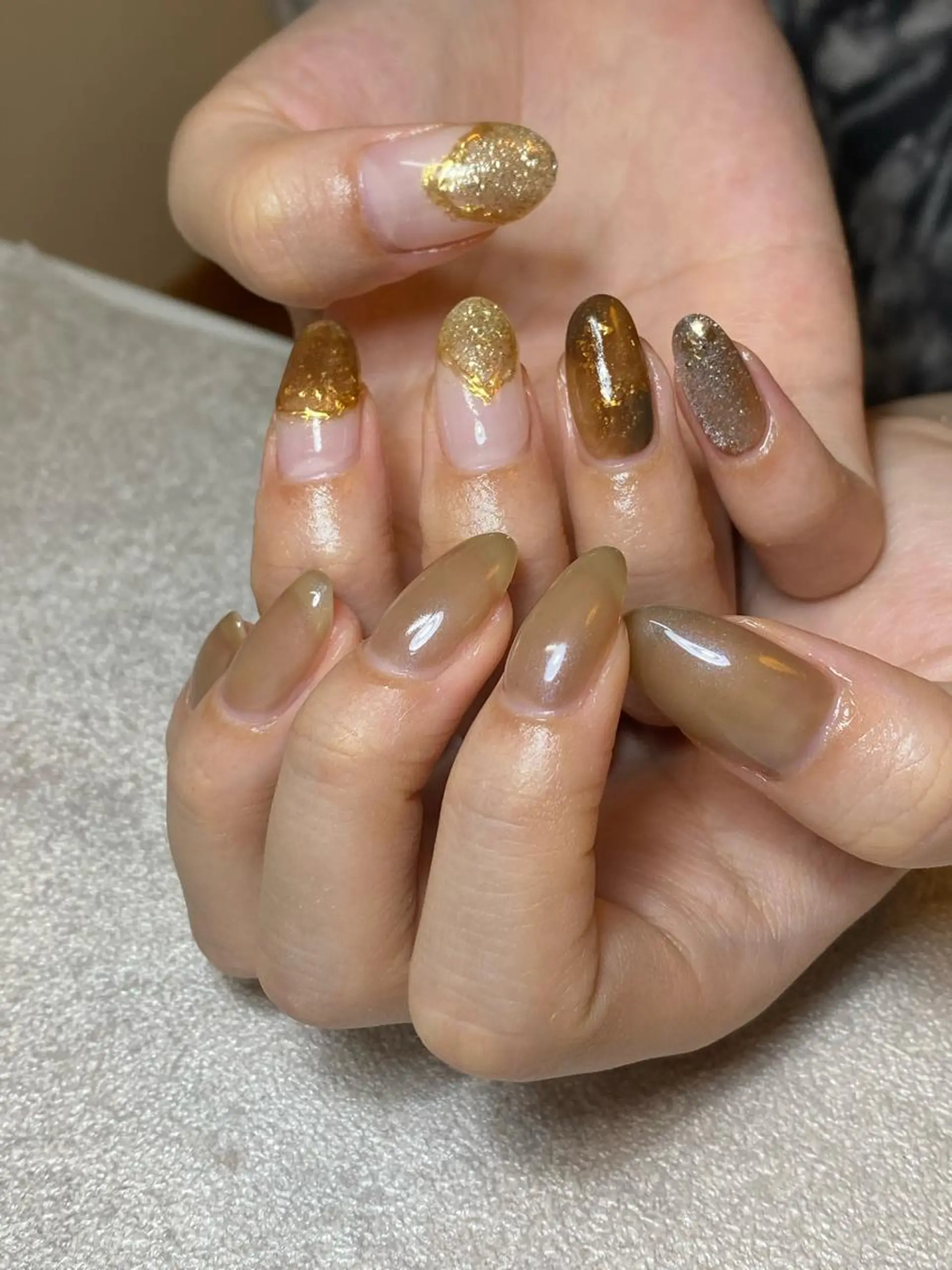 ネイル べっ甲ネイル LIll nailのネイルデザイン