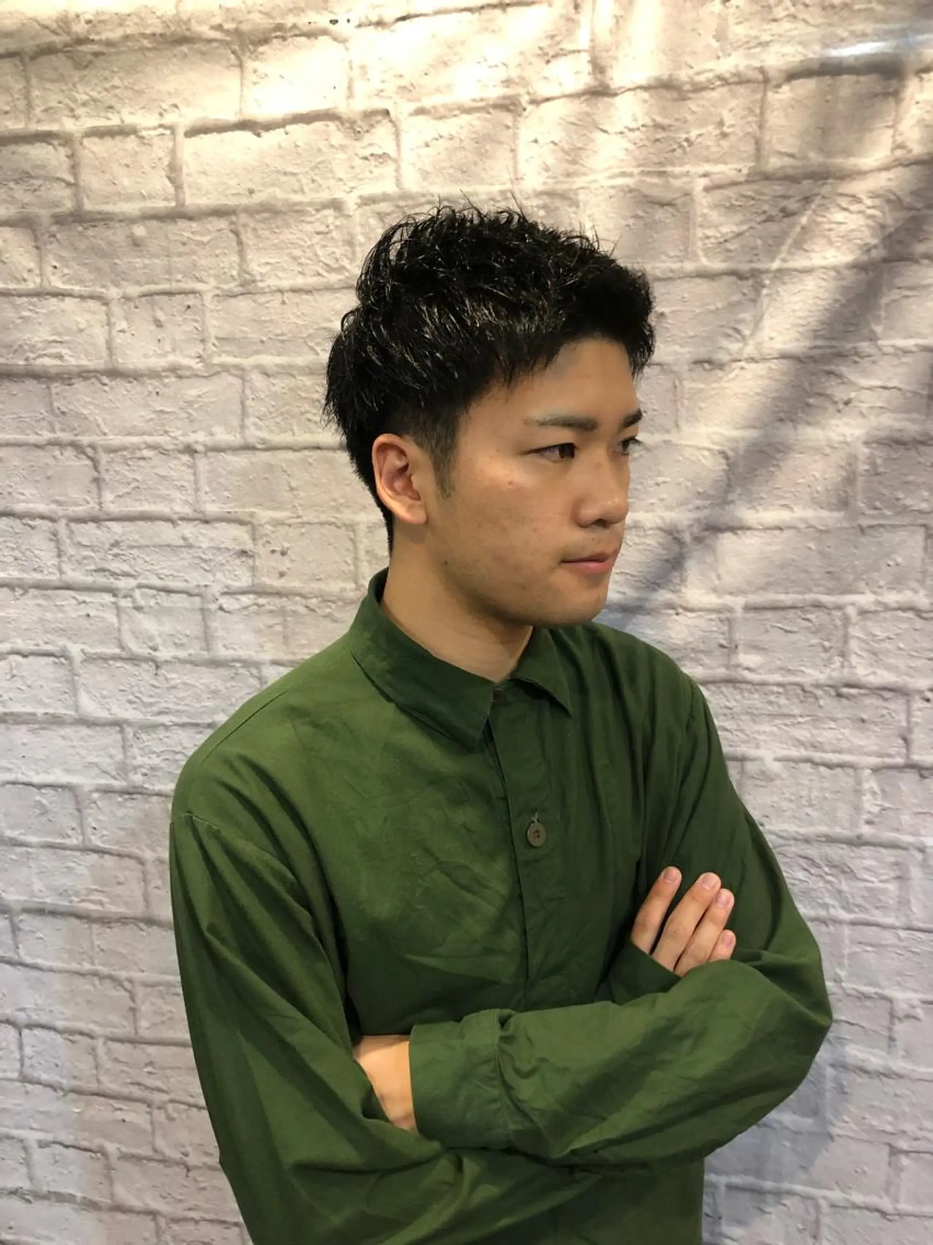 ショート カット パーマ ヘアセット 赤坂barber 古澤慶一郎【モテ髪】のヘアスタイル