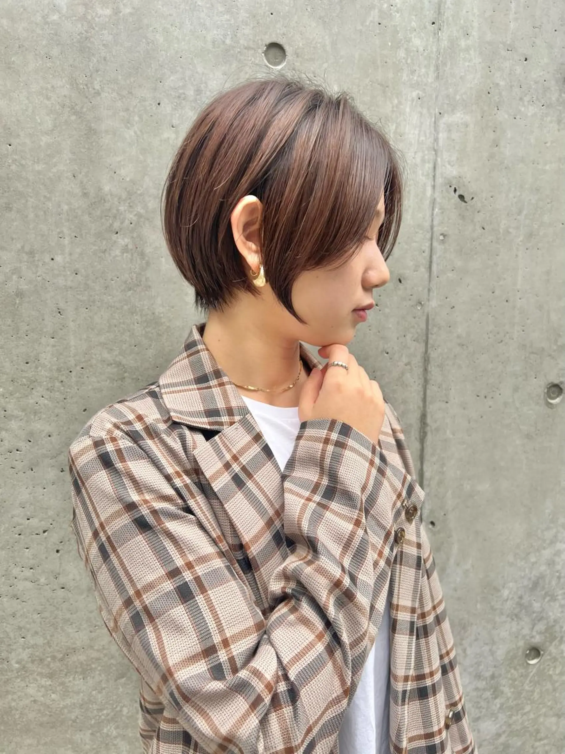 ショート カラー 仙台Ｉ韓国レイヤー Ｉ髪質改善Ｉ伊藤拓海のヘアスタイル