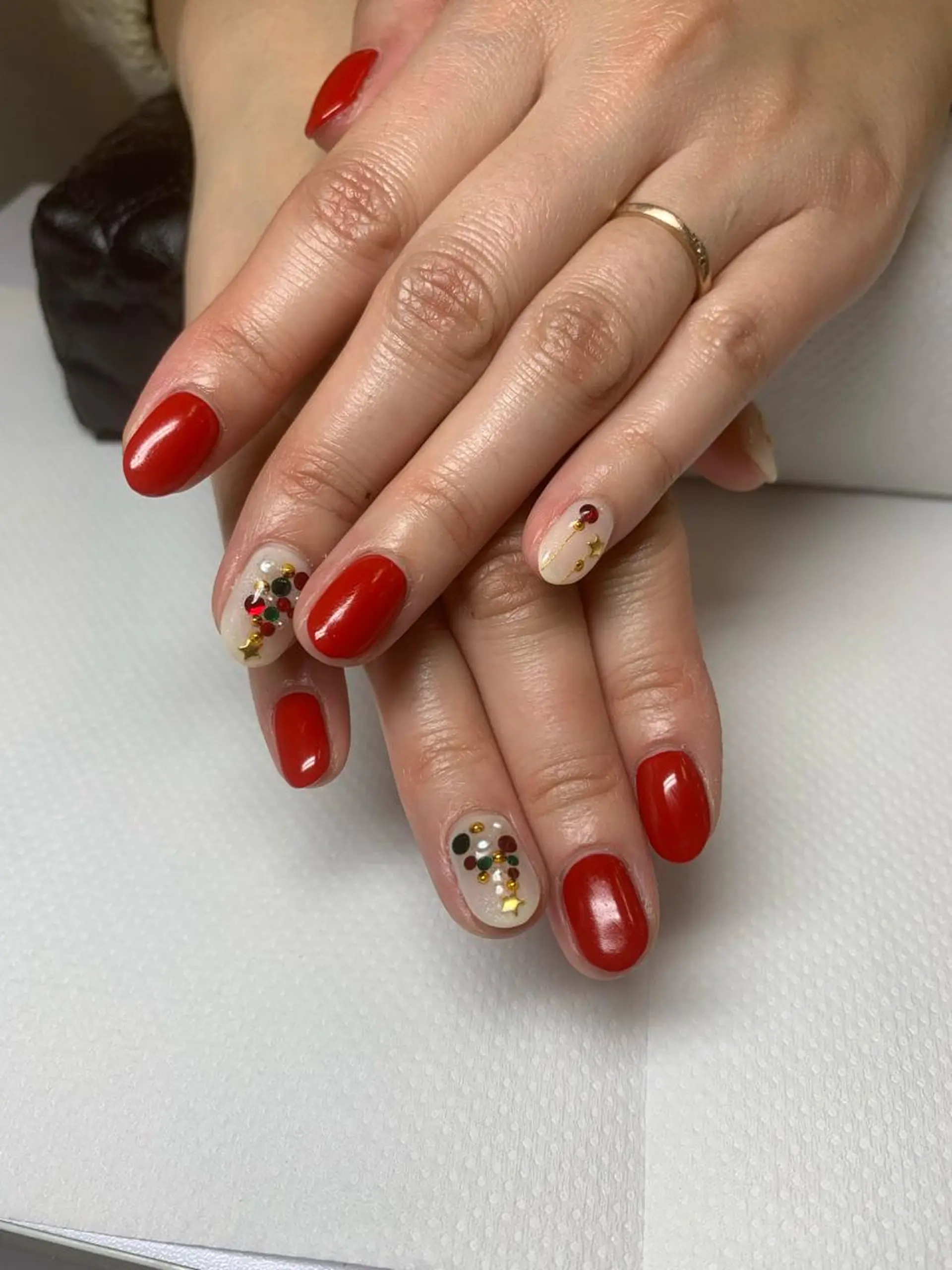 ネイル 冬ネイル クリスマス nail salon Rubino所属・中野 志保のネイルデザイン