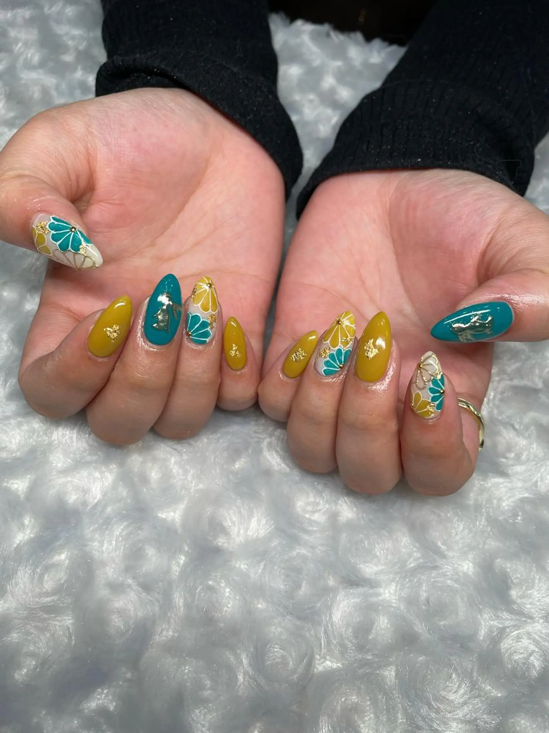 ネイル アートネイル ミラーネイル 持ち込み nyasu nailのネイルデザイン