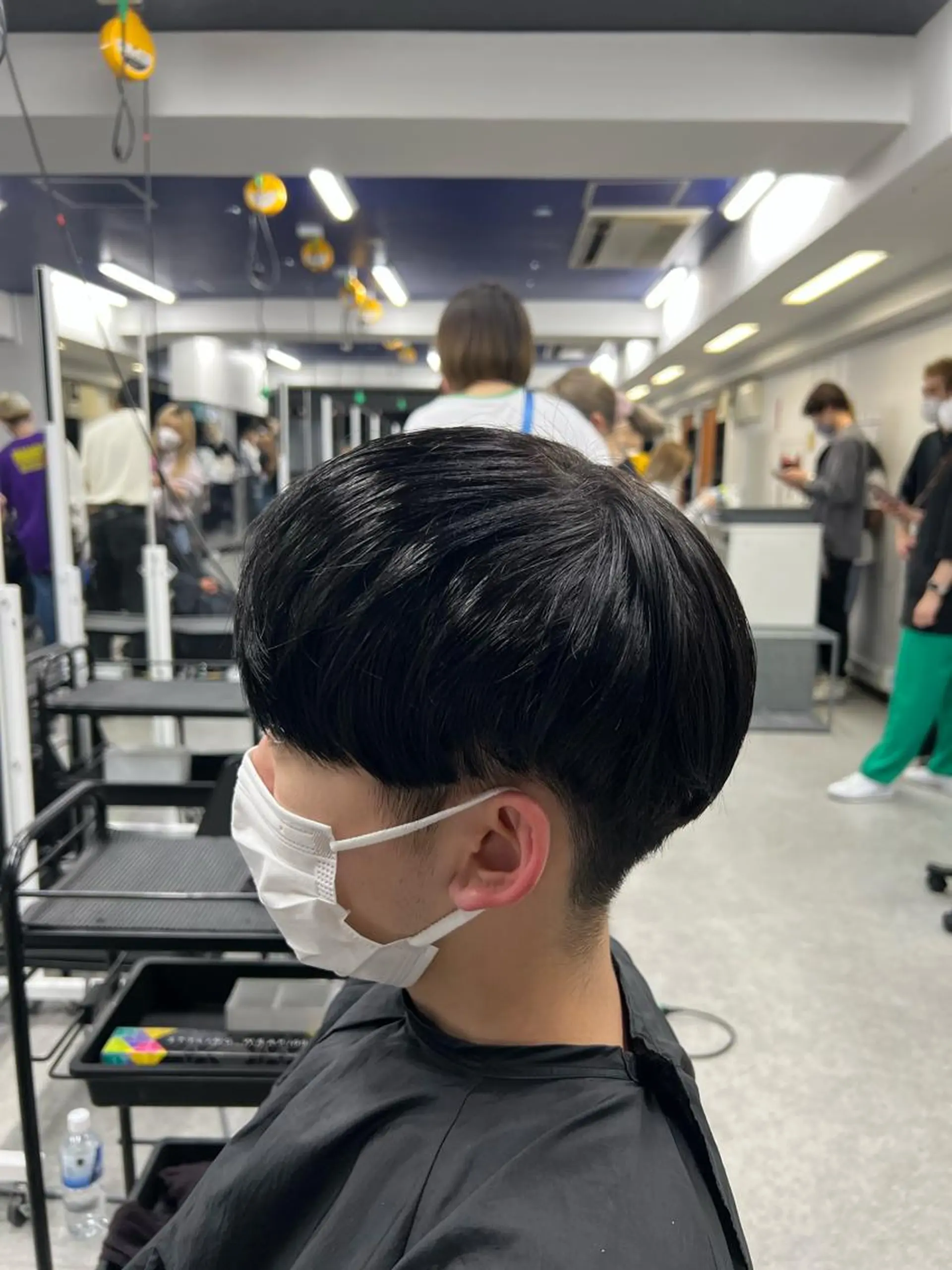 ショート カラー メンズ センターパート メンズ韓国風 韓国マッシュ マッシュ 韓国風ヘア カット パーマ ヘアセット 🔷横浜1のパーマ 職人🔷将太郎のヘアスタイル