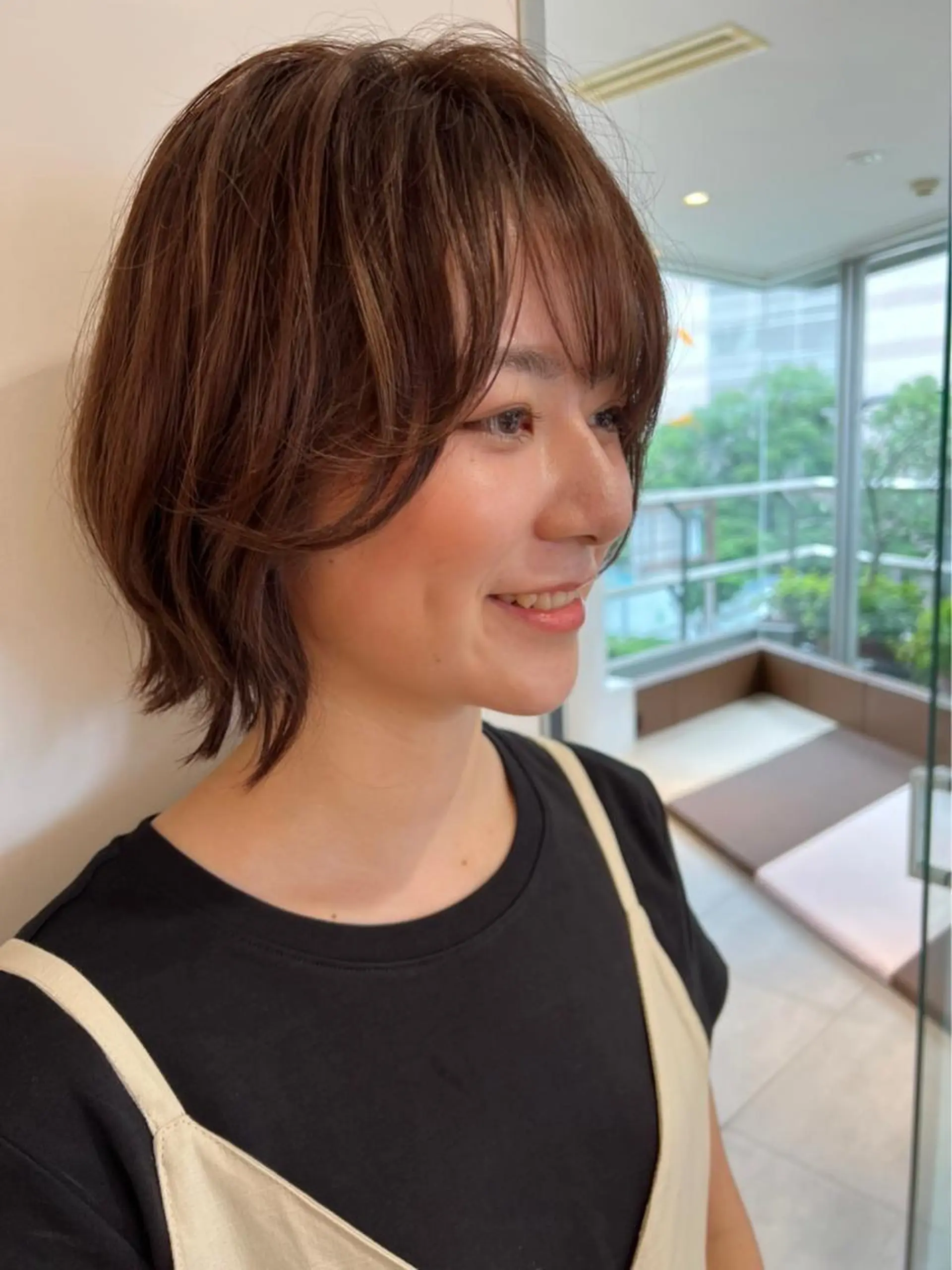 ショート ボブ 外ハネヘア ⬛️⬜️髪質改善⬛️ ⬜️藤川慎太郎のヘアスタイル