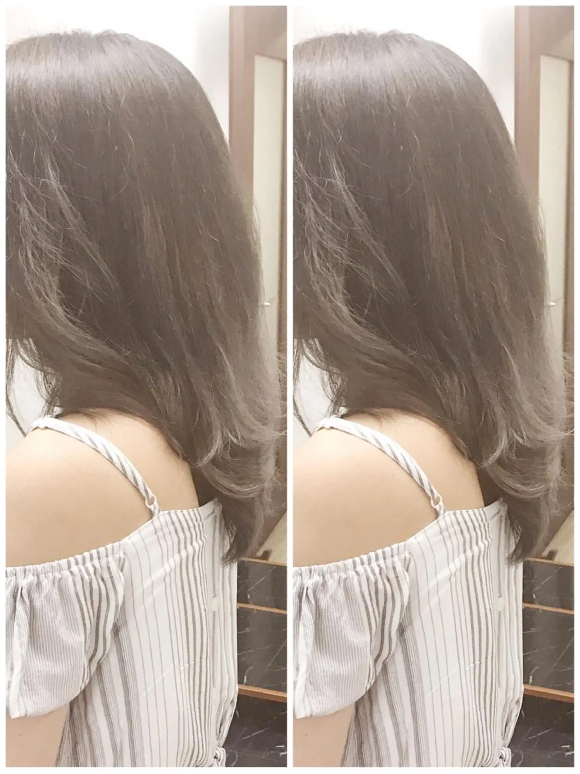 セミロング カラー グラデーションカラー ヤナ マネージャーのヘアスタイル